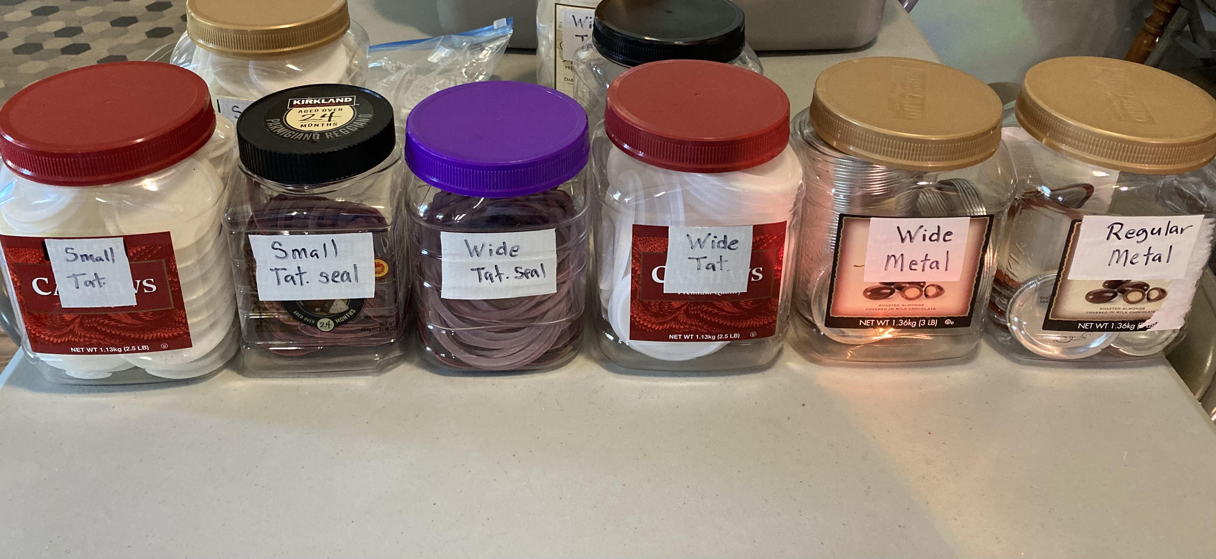 So many uses for Kirkland containers! Canning lid storage for me. What