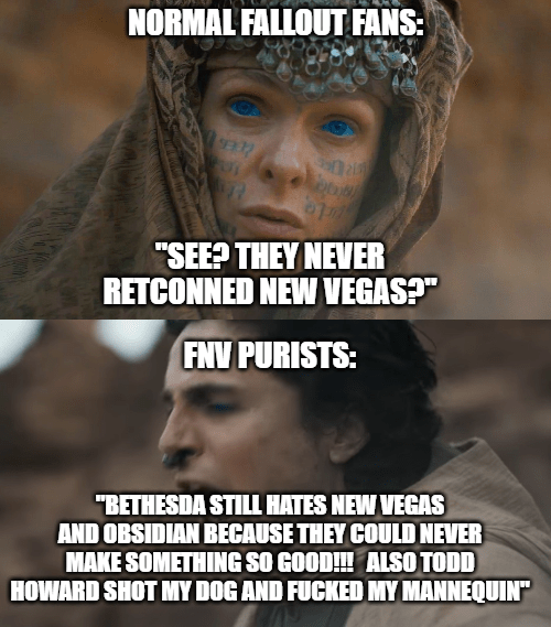 NV fanboys in shambles r/FalloutMemes