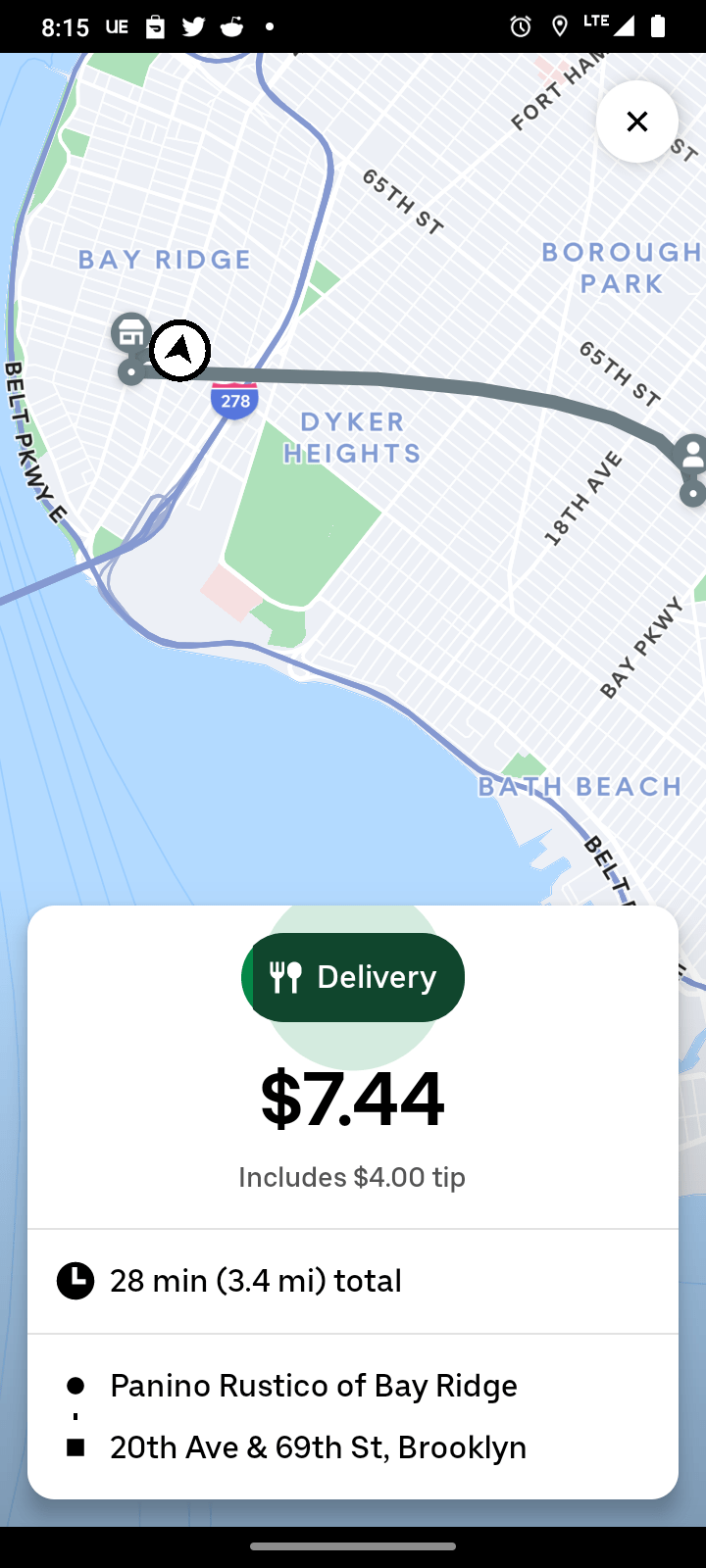 Uber measuring mileage revealed itself 😂 r/UberEATS