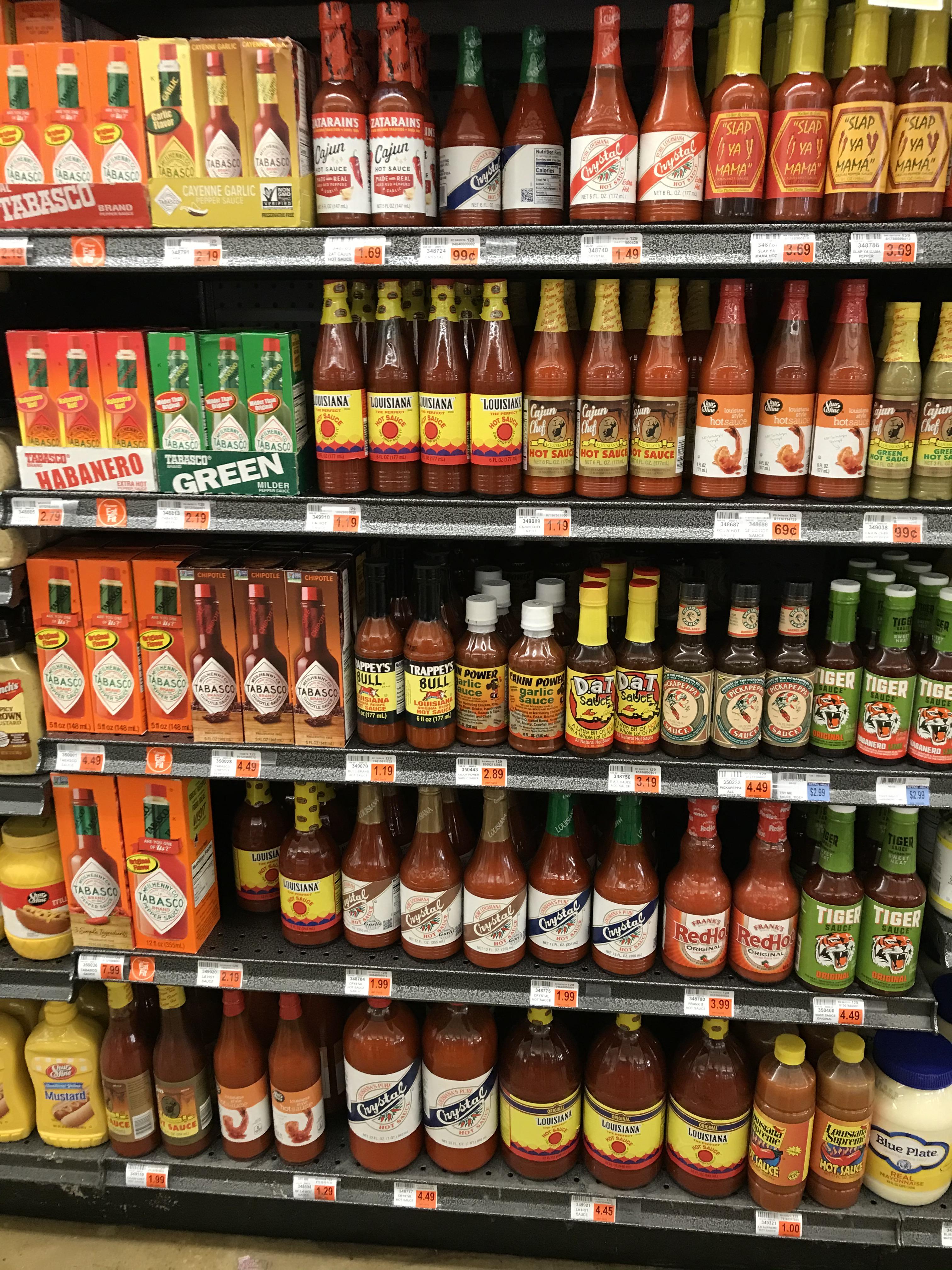 Sauce selection at my local grocery in the lakeview neighborhood of New