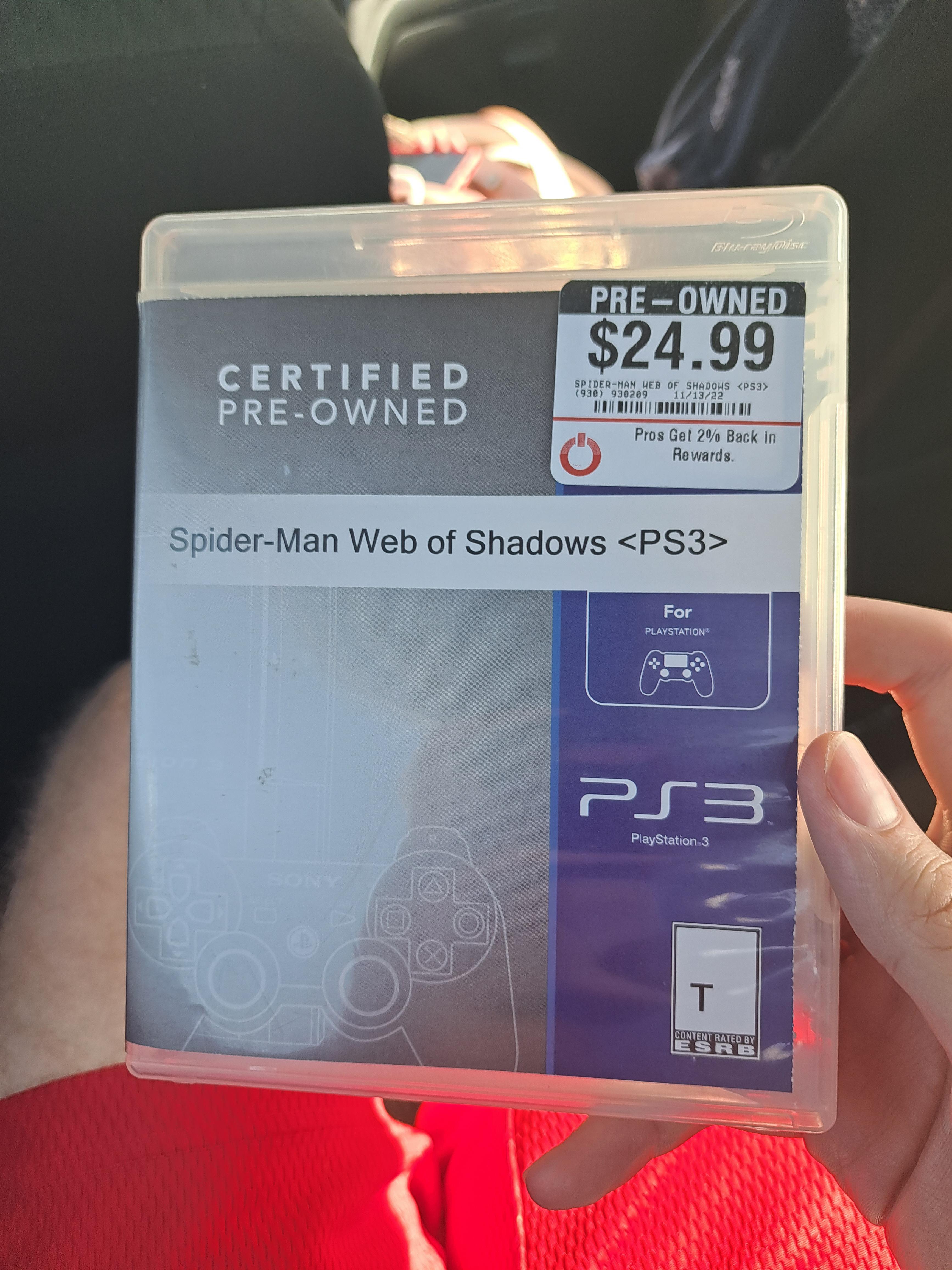 THE LUCK OF FINDING THIS AR GAMESTOP FOR 25 DOLLARS IS INSANE r/PS3