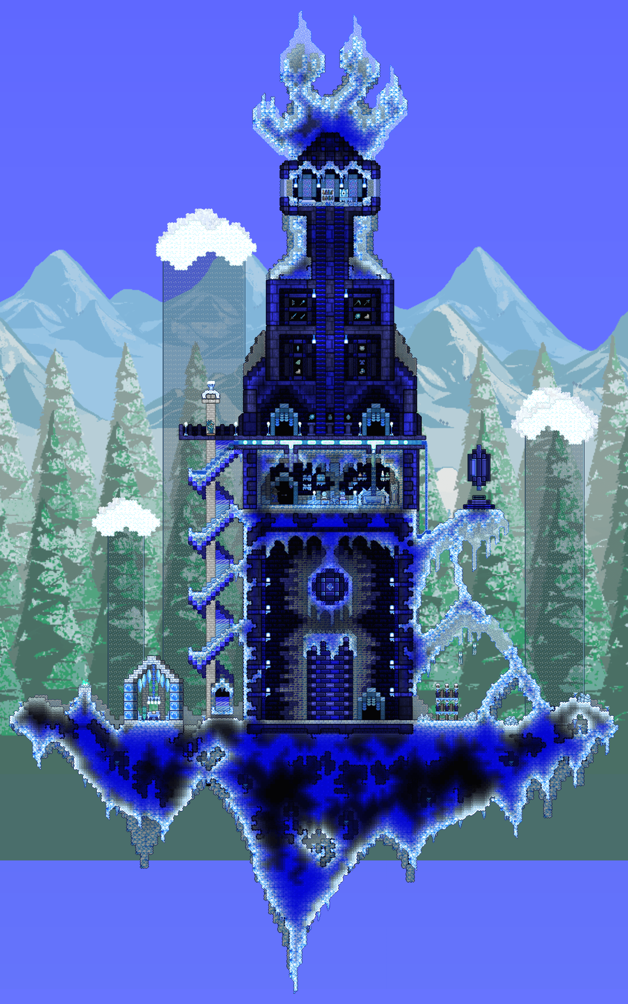 Ice Wizard's Tower. r/Terraria