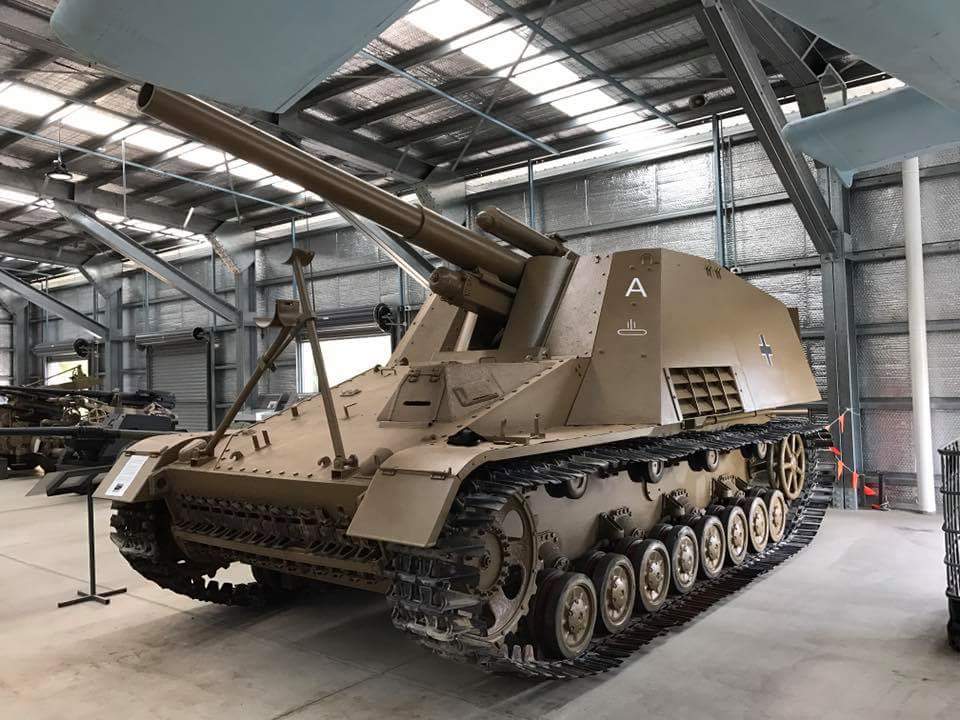 Newly restored Hummel in the Australian Armour and Artillery museum in