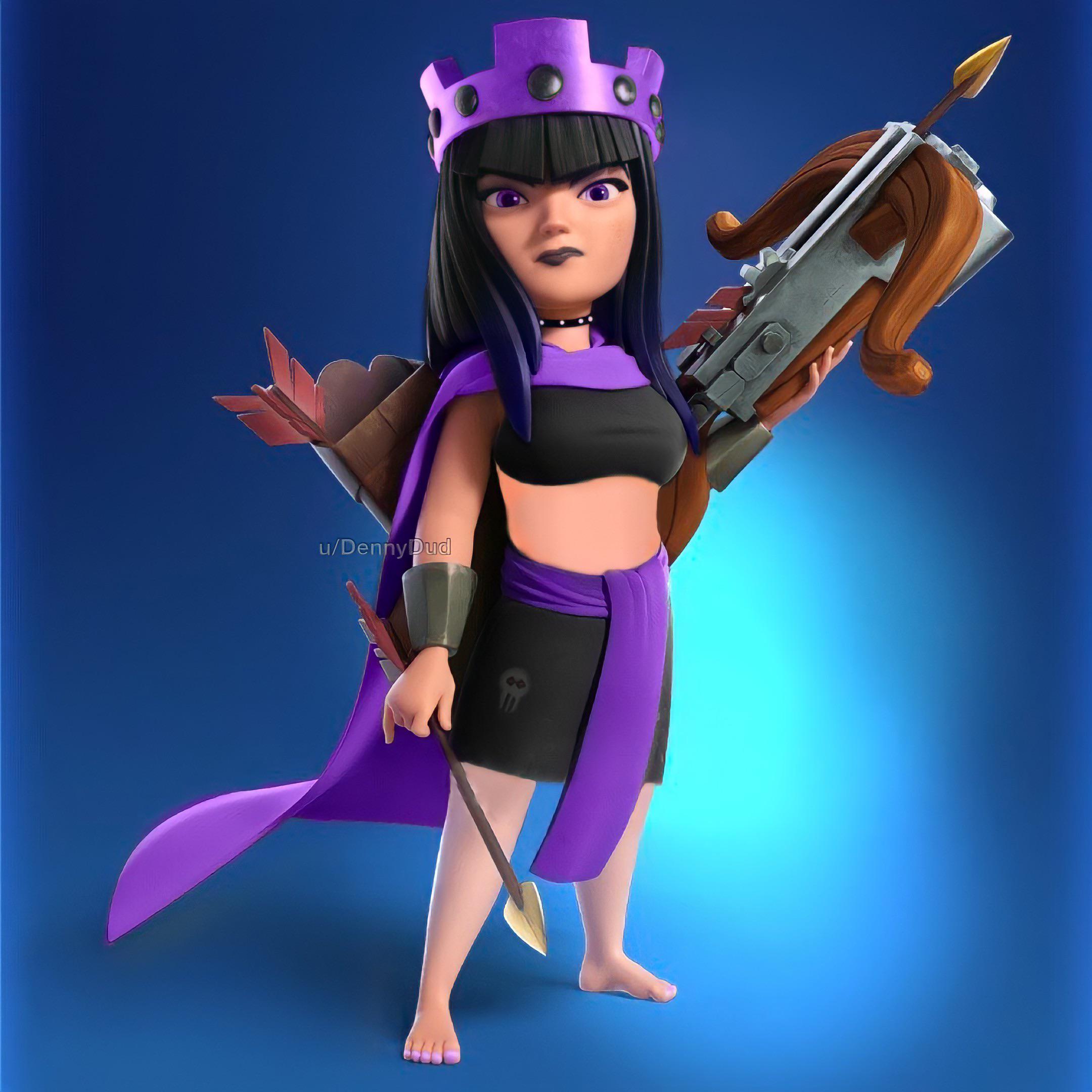 Archer queen goth girlfriend edition r/ClashOfClans