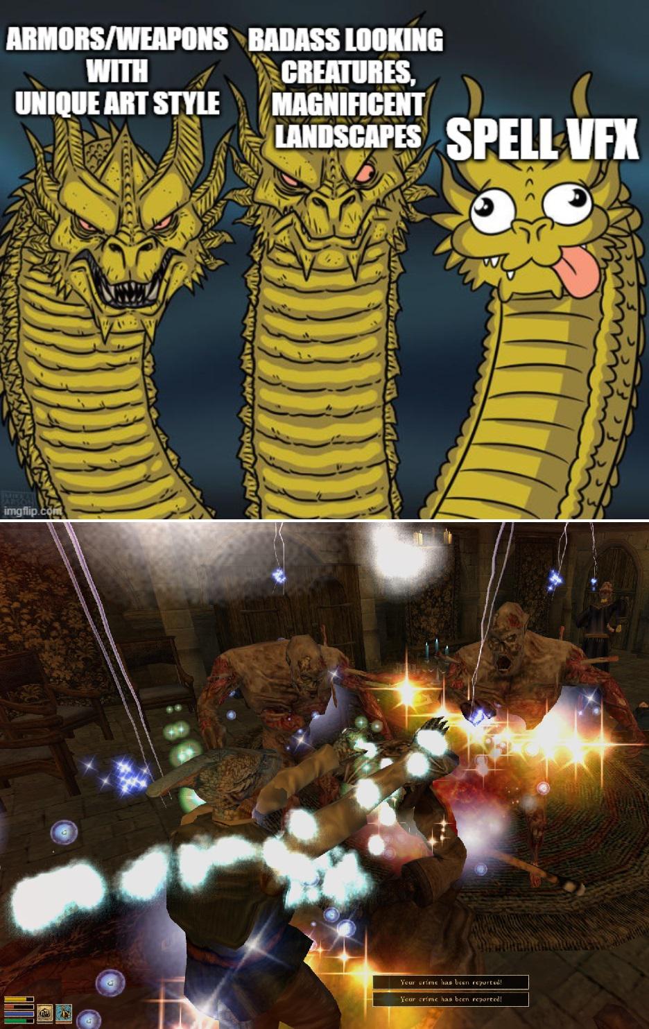 Best spell effects of all games ever r/Morrowind