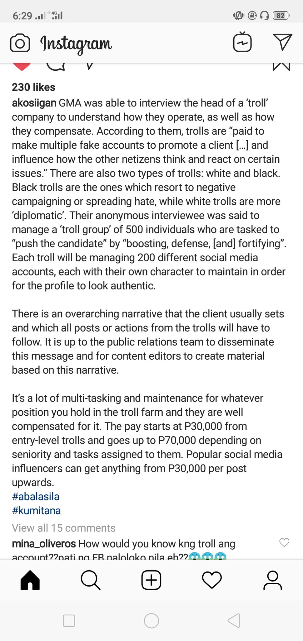 30k entry level at Troll Farm Philippines