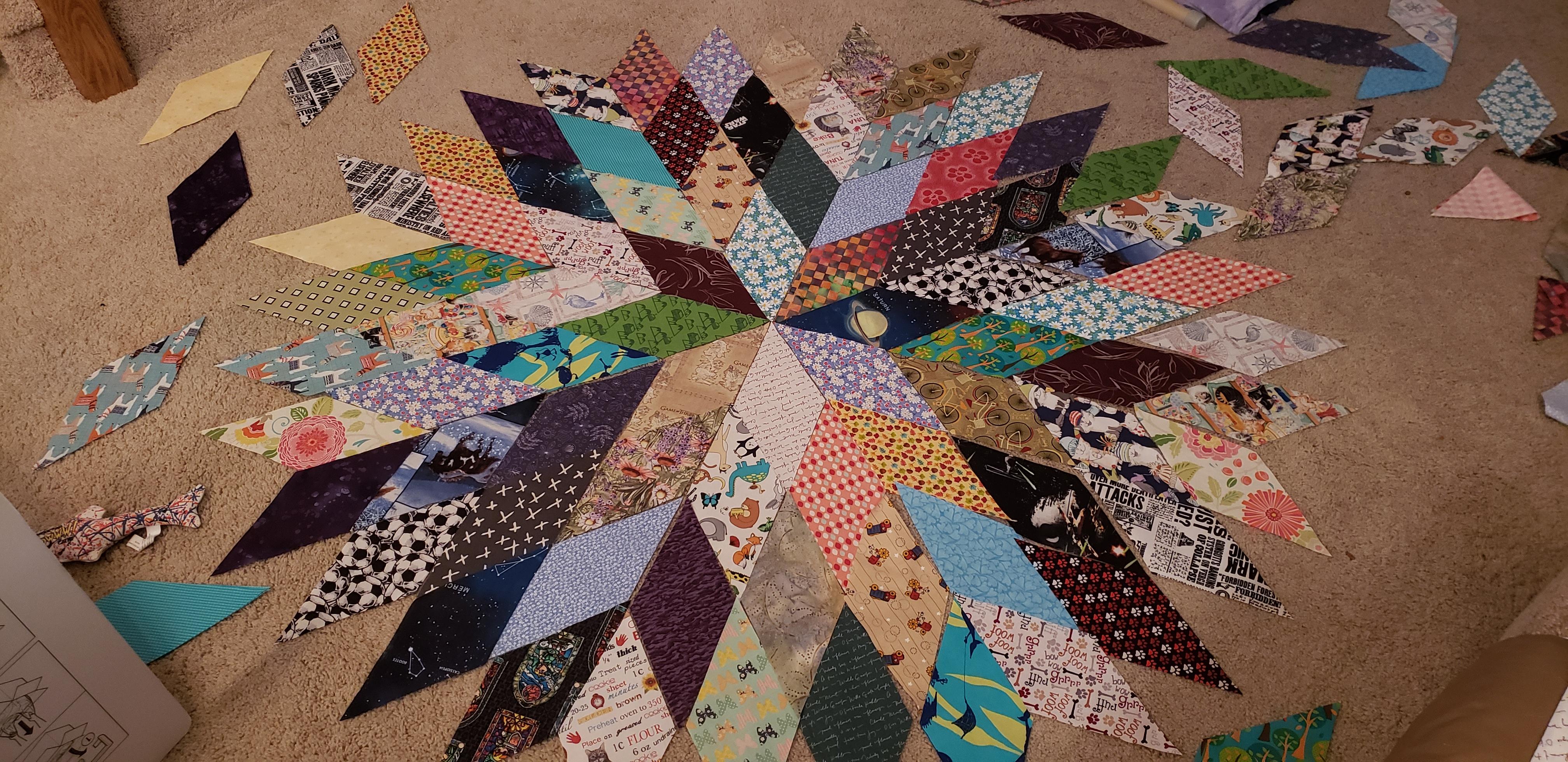 [WIP] For my bridal shower I told my family to bring fabric that