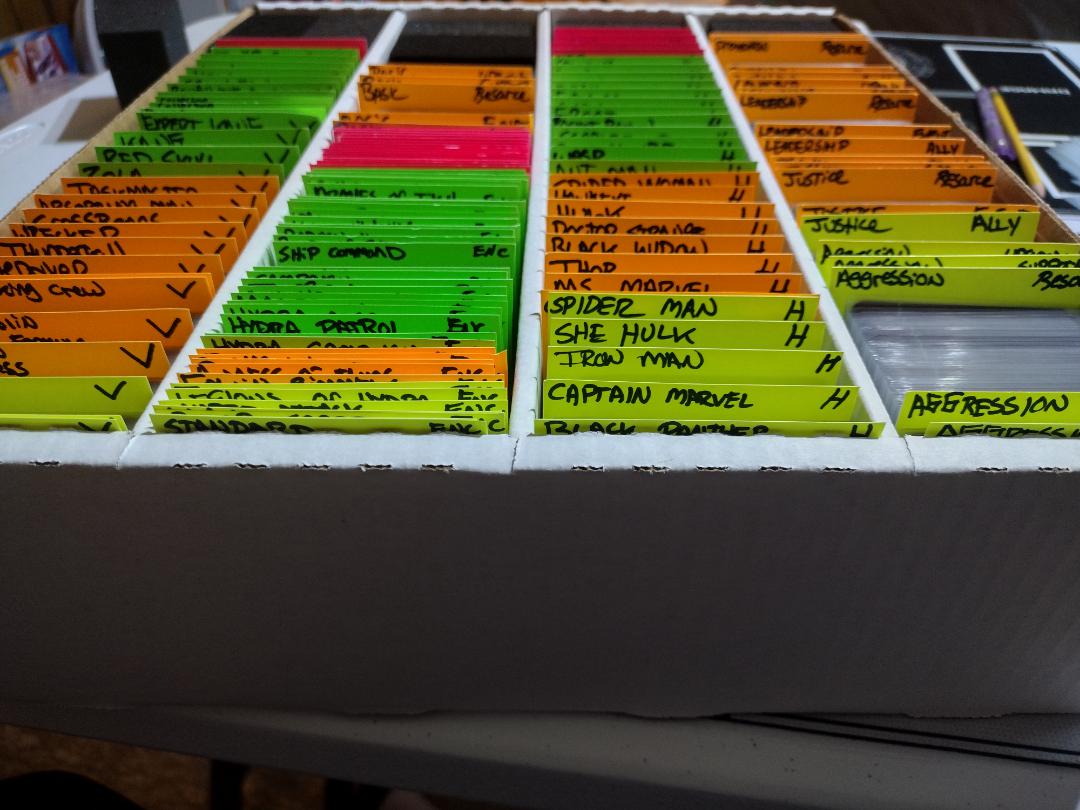 my cheap storage solution r/marvelchampionslcg