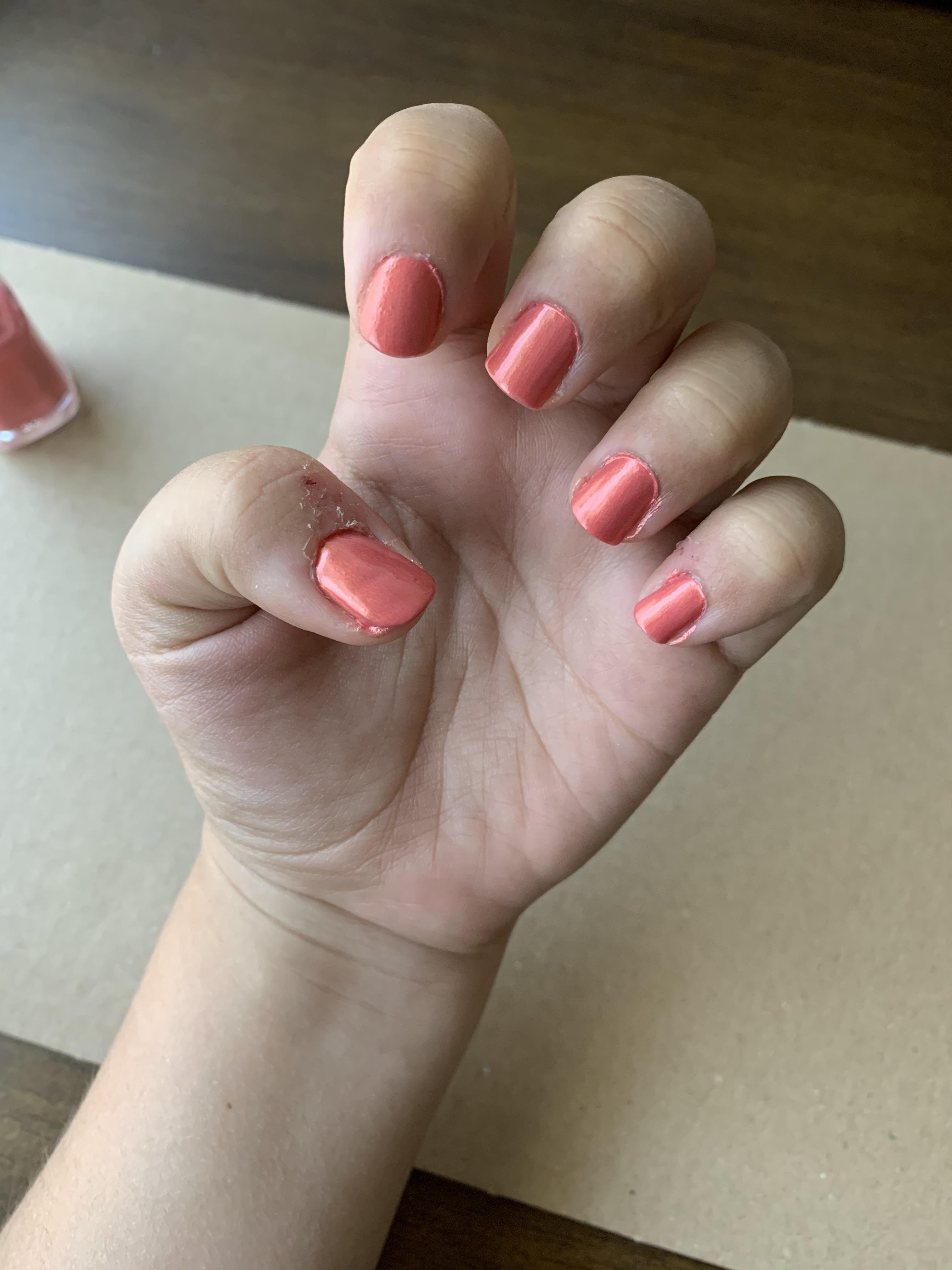 1 month of no nail biting! I had been biting my nails my whole life, so