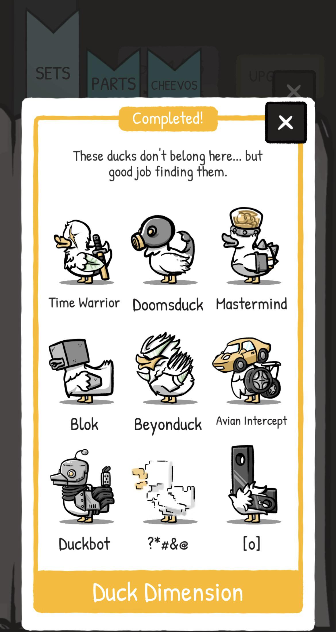 Completed my first set! r/ClusterDuck