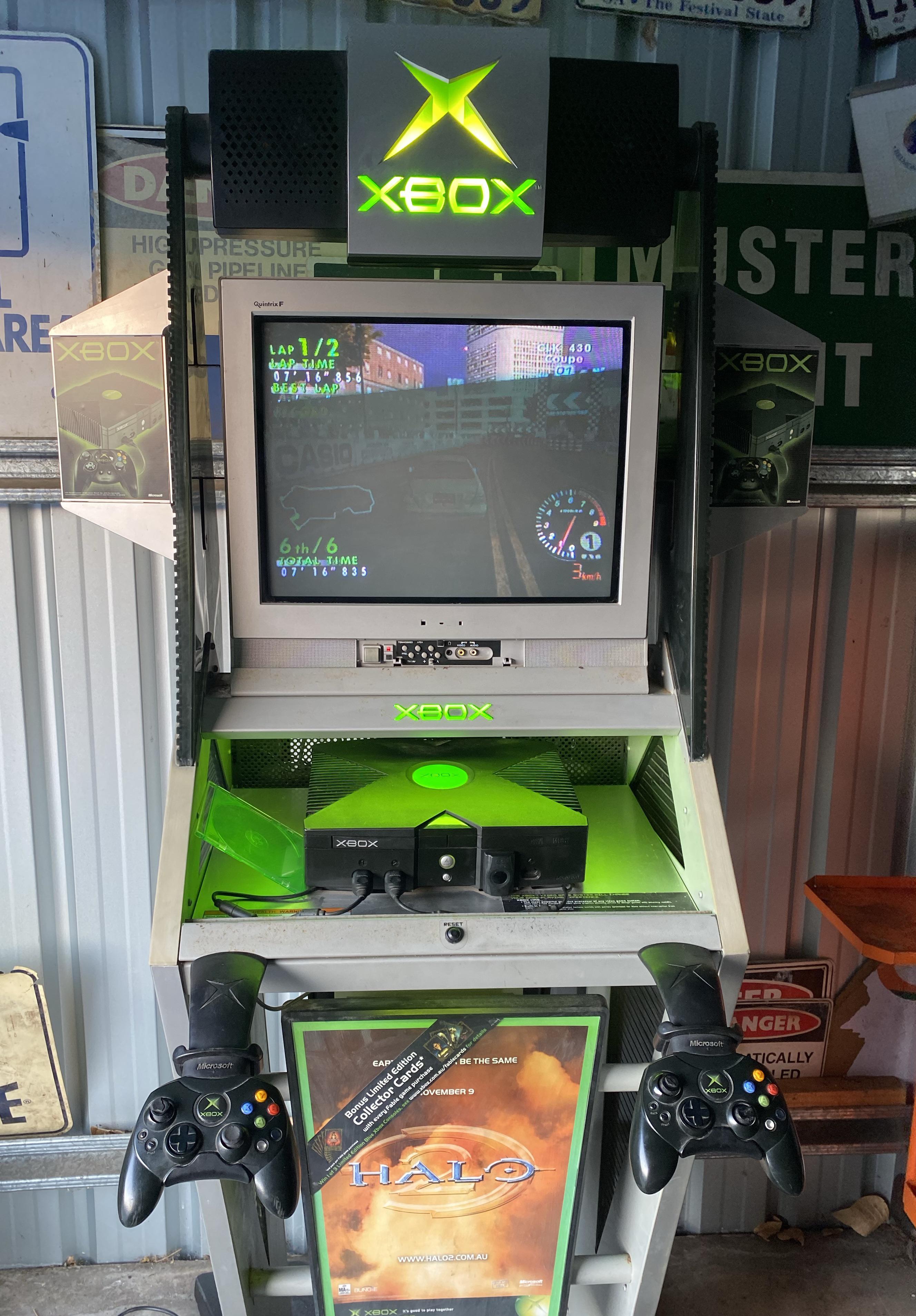 Picked this kiosk up today. r/originalxbox