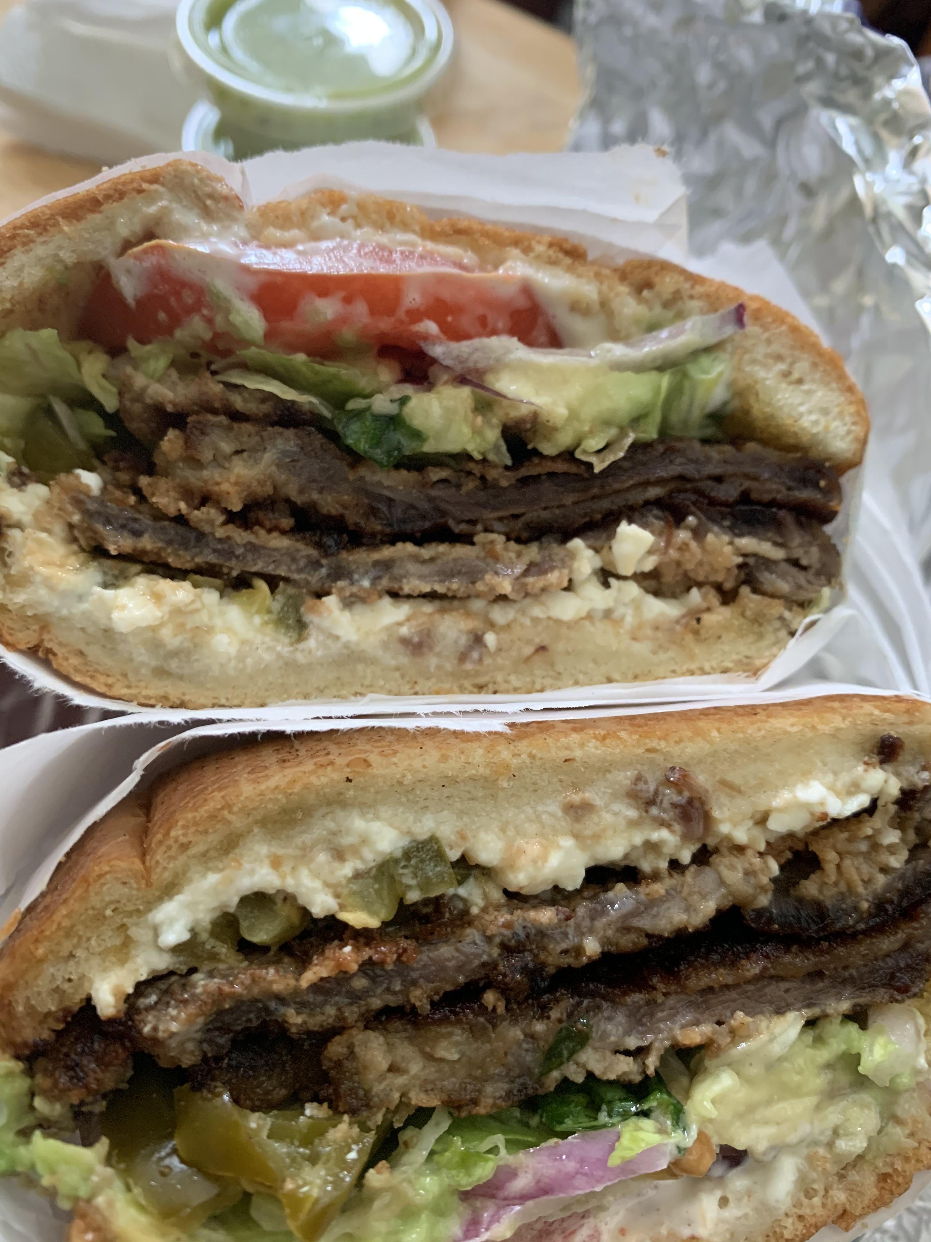 Torta Milenesa de Res. San Francisco, CA mexicanfood