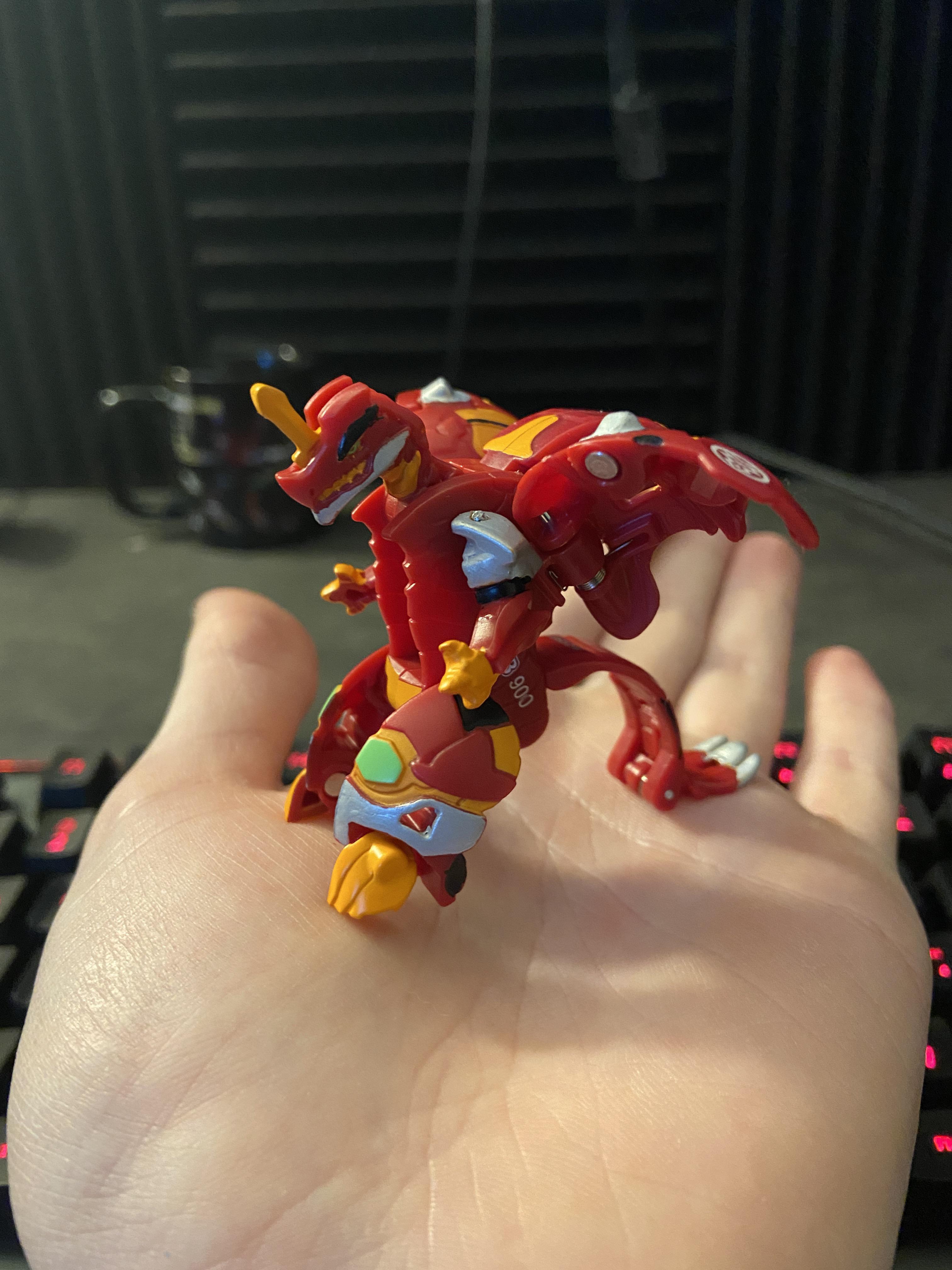 Custom painted my Dragonoid to make him look more like a Bakugan from
