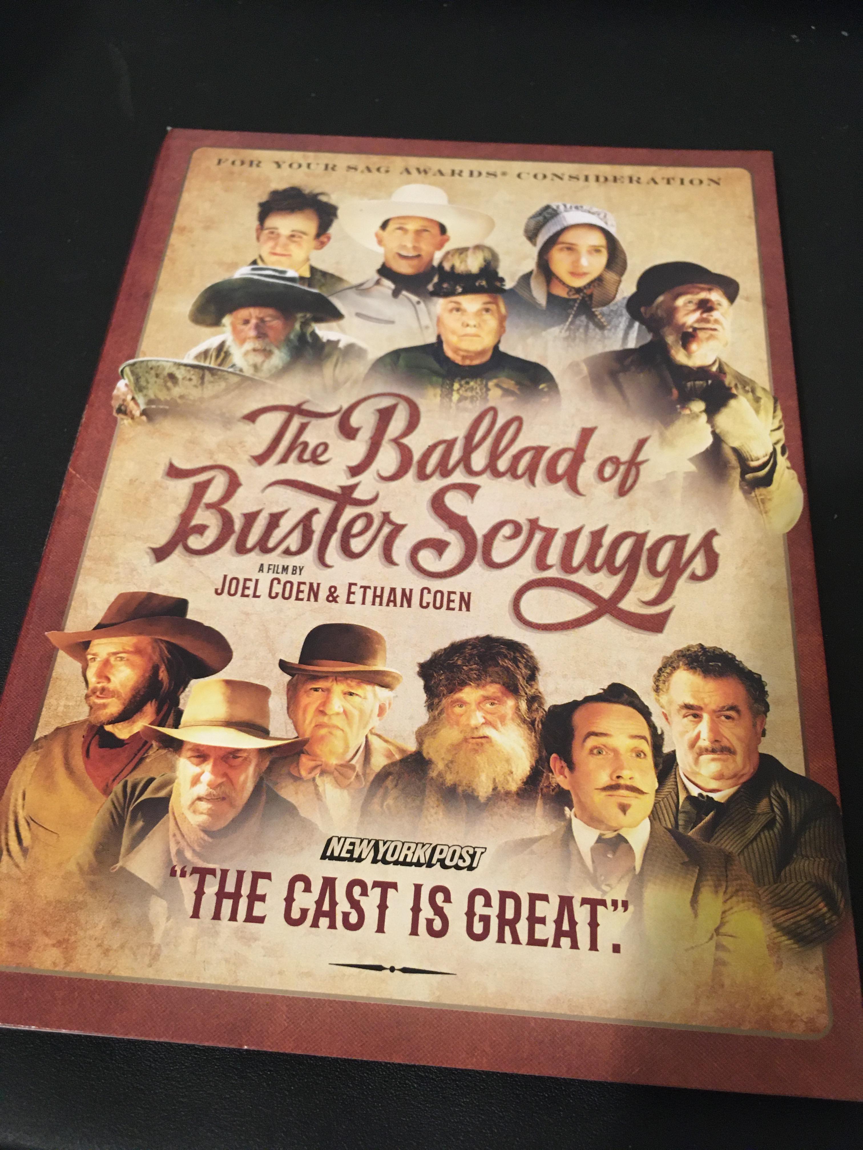 New gem of my collection The Ballad of Buster Scruggs on DVD. What’s