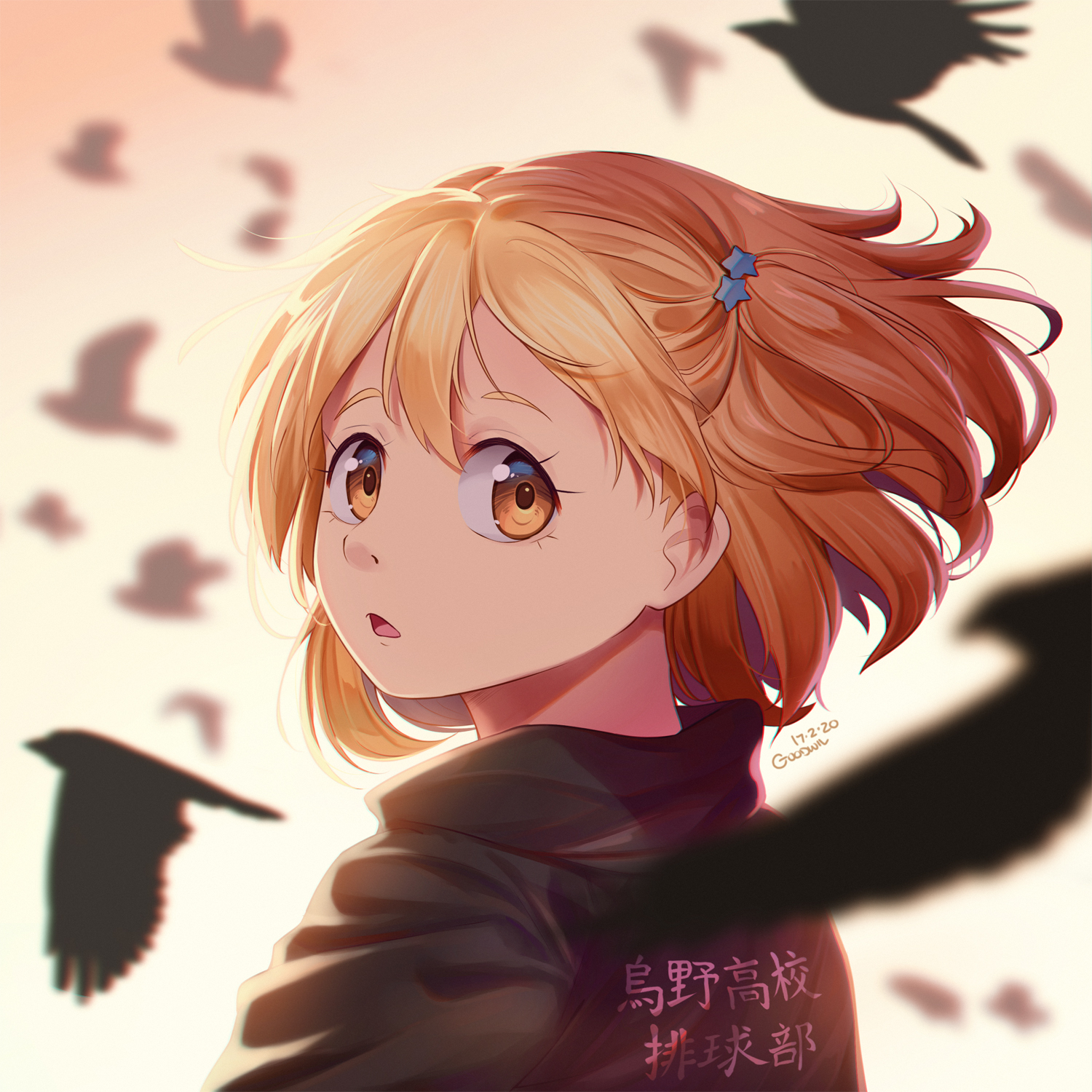 Fanart of Yachi that I drew a few months ago that I'm still really