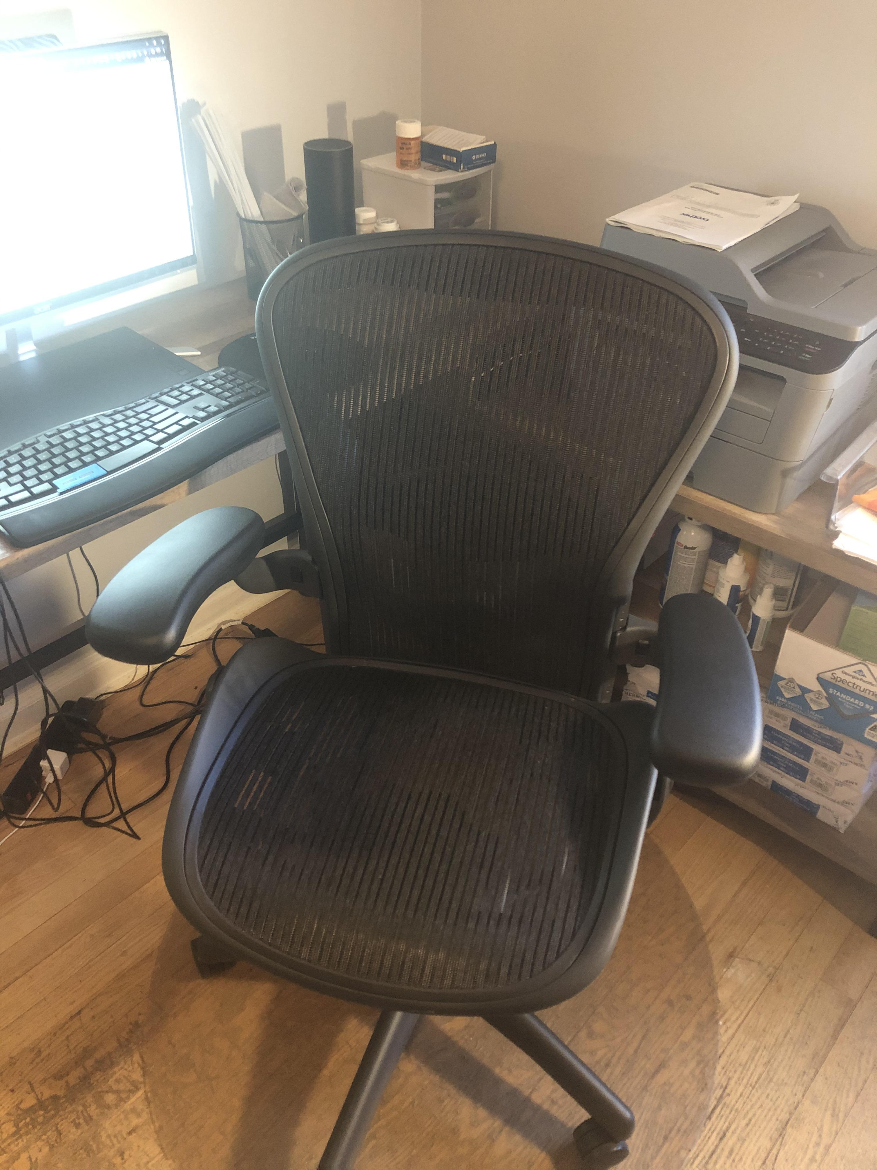 Snagged a remastered Herman Miller Aeron from 2015 for 425 via FB