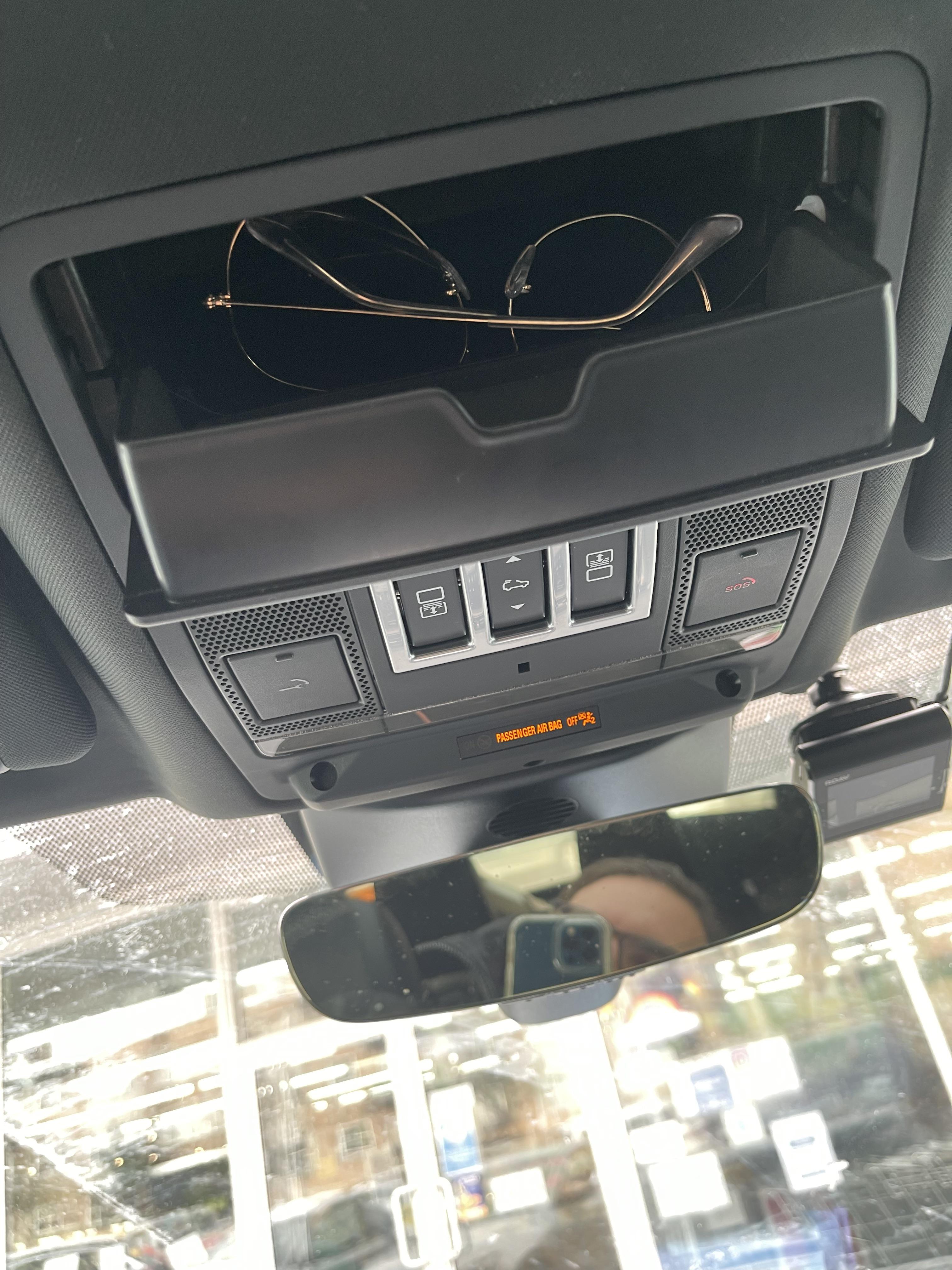 Land Rover sunglasses holder will literally eat your stuff, took my