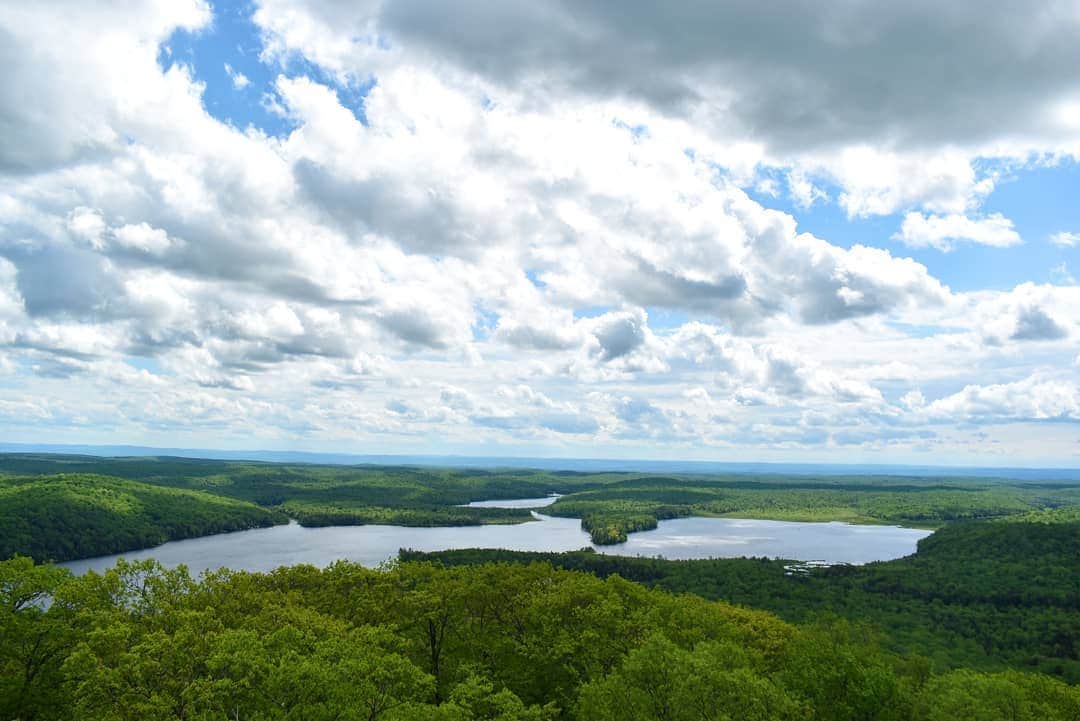 View from Kane Mountain Firetower! Caroga, NY r/hiking