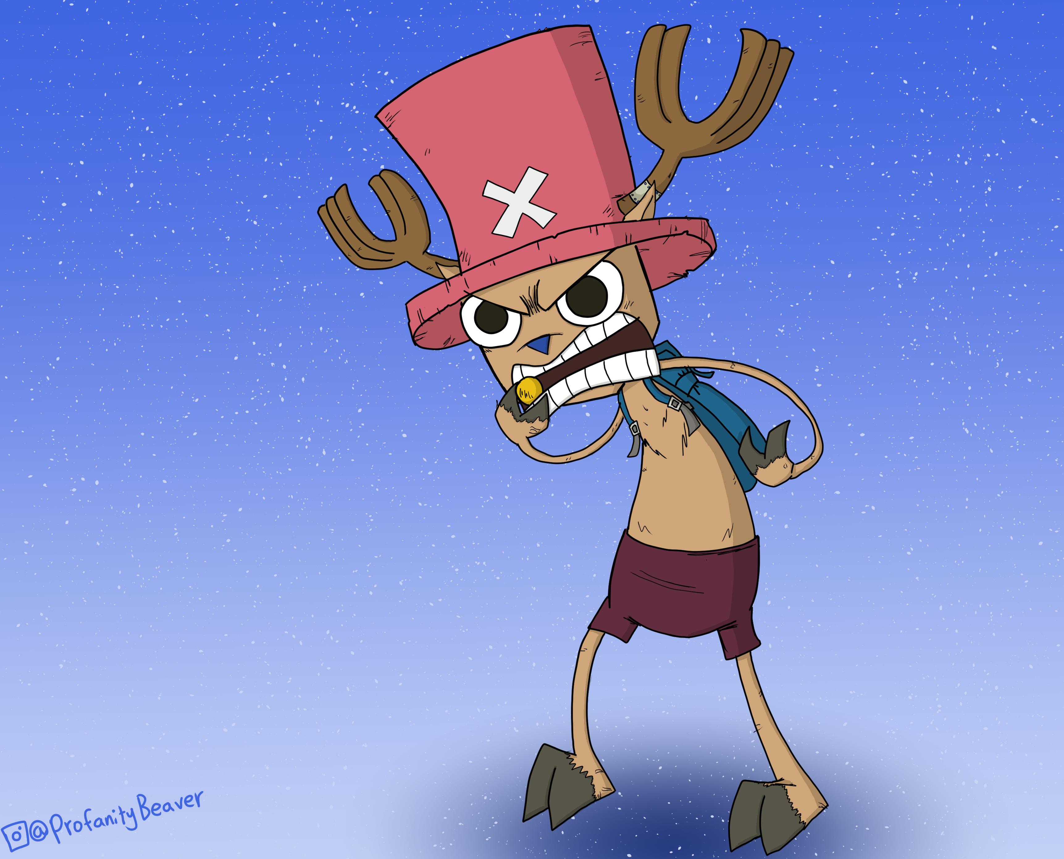 Chopper fanart by me. r/OnePiece