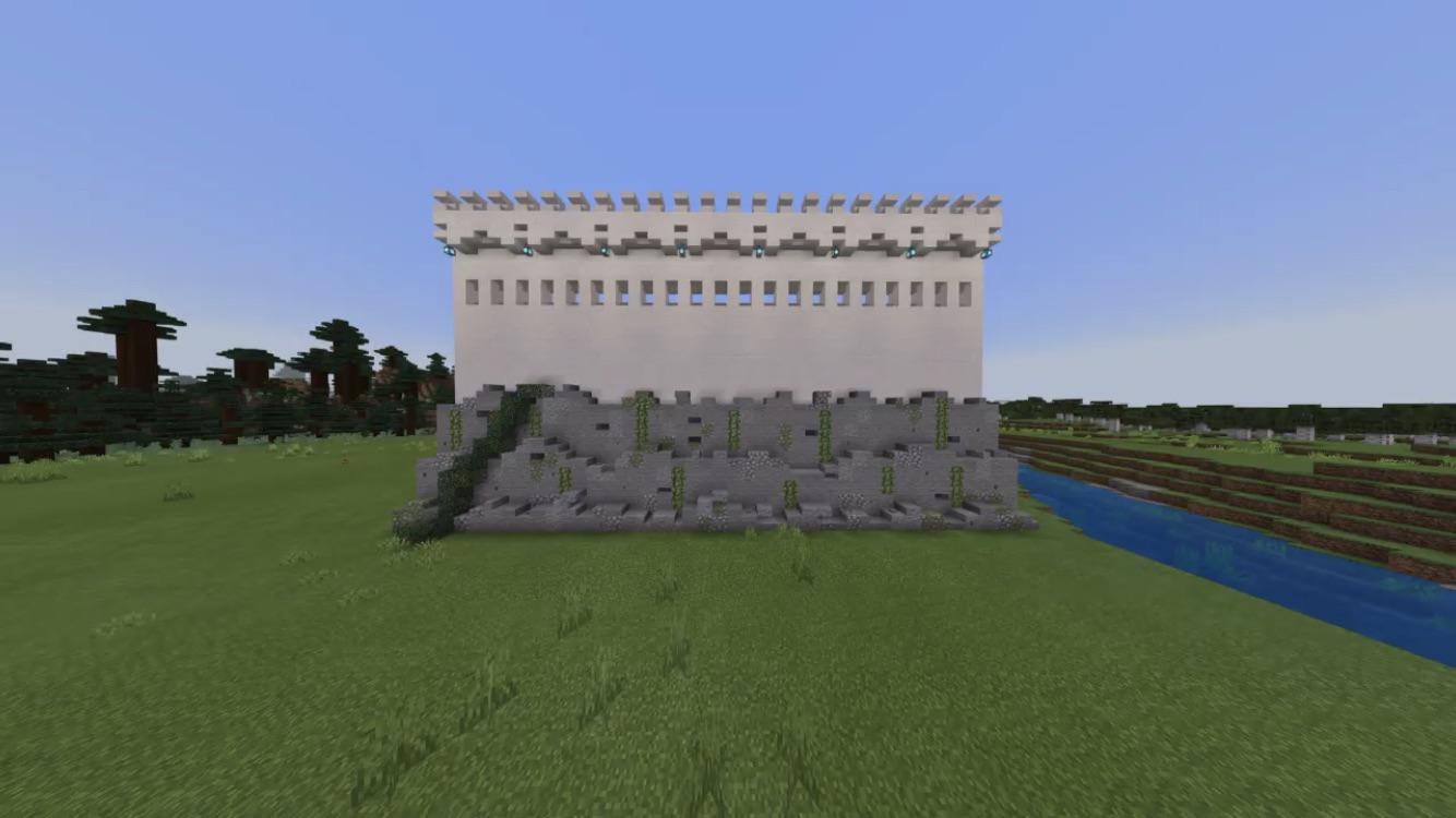 My castle wall design for quartz castle. r/Minecraft