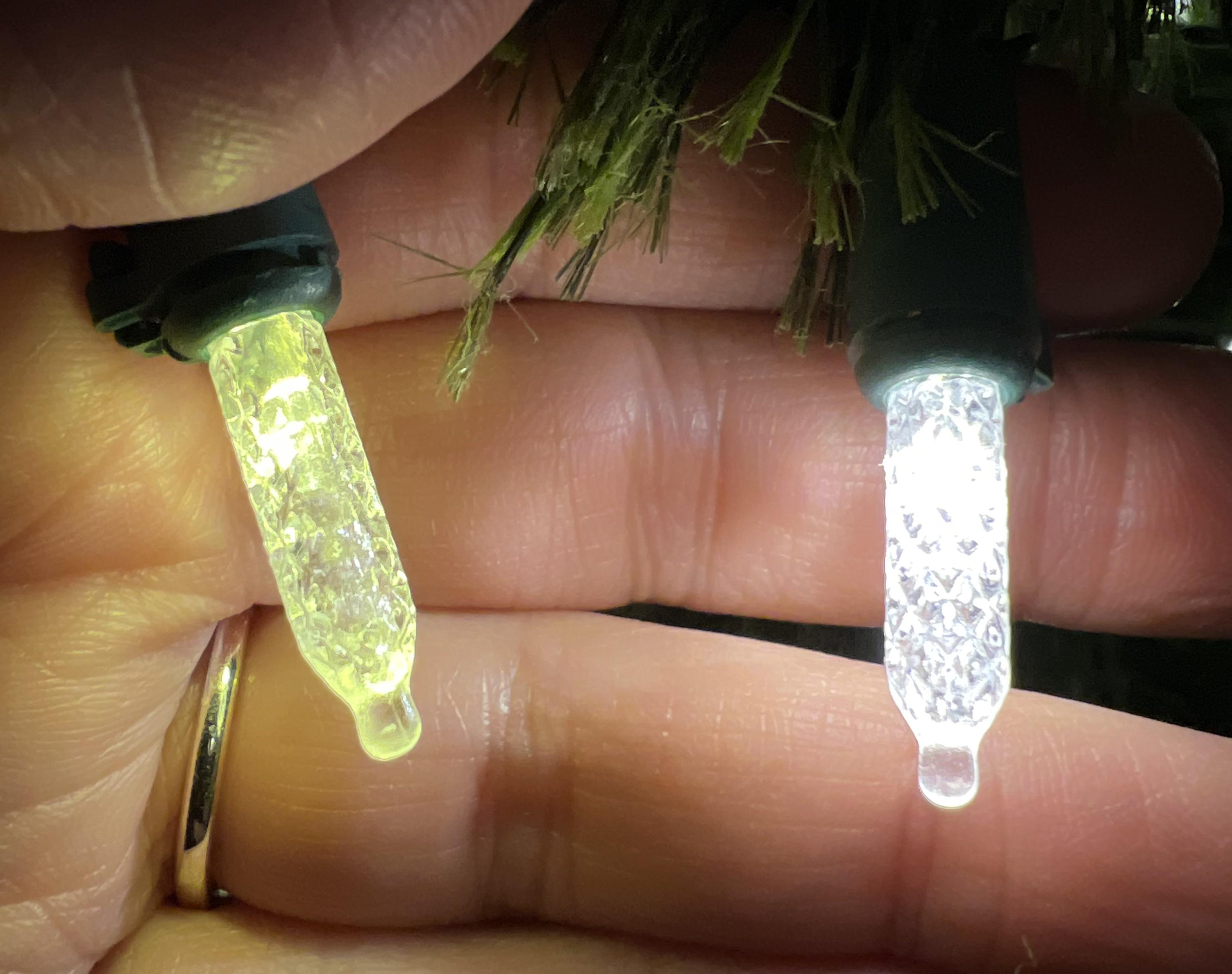 New prelit Christmas tree from BJs. The lights are all supposed to be