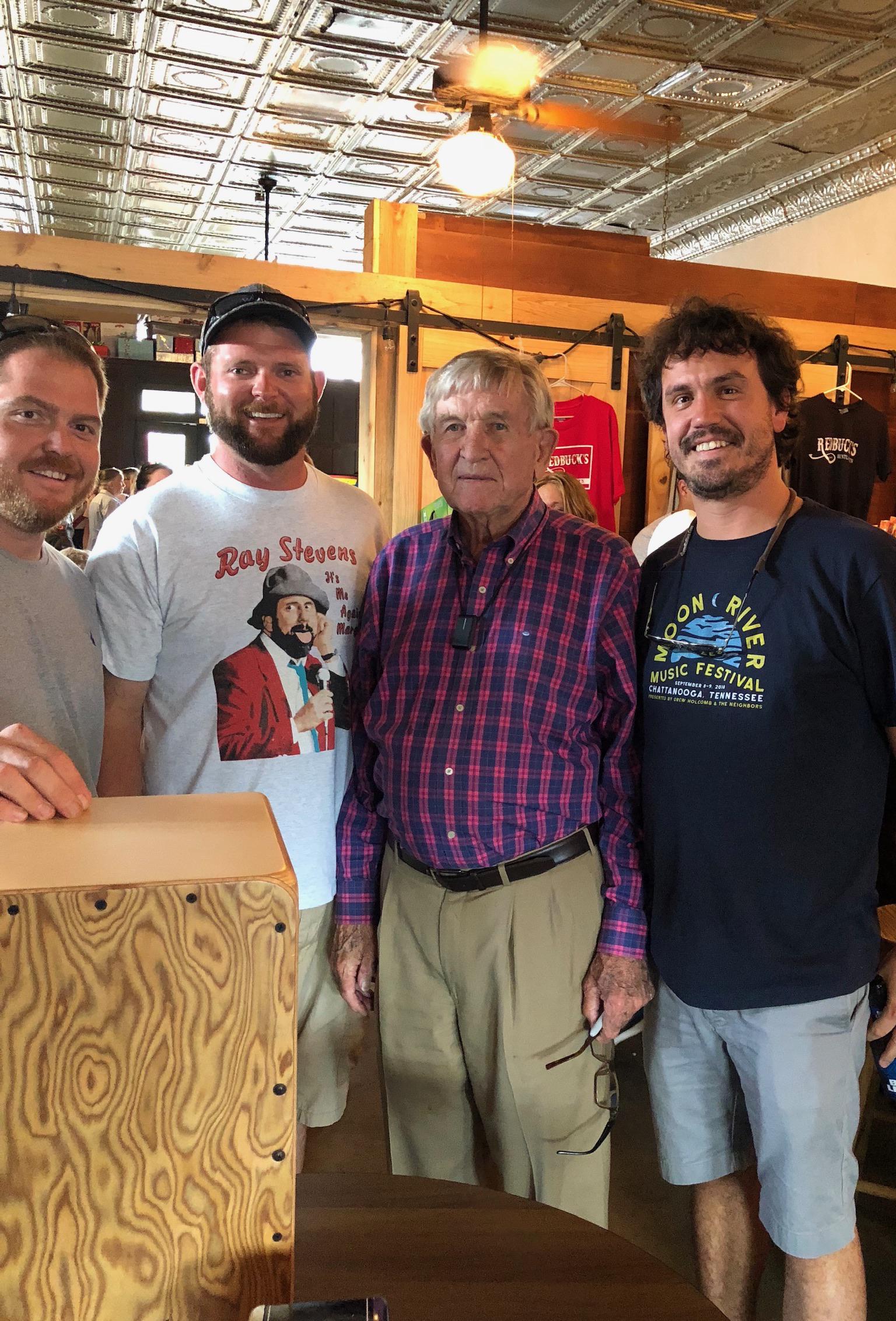 Buddies and I meeting Johnny Majors 100yr Anniversary of RedBucks