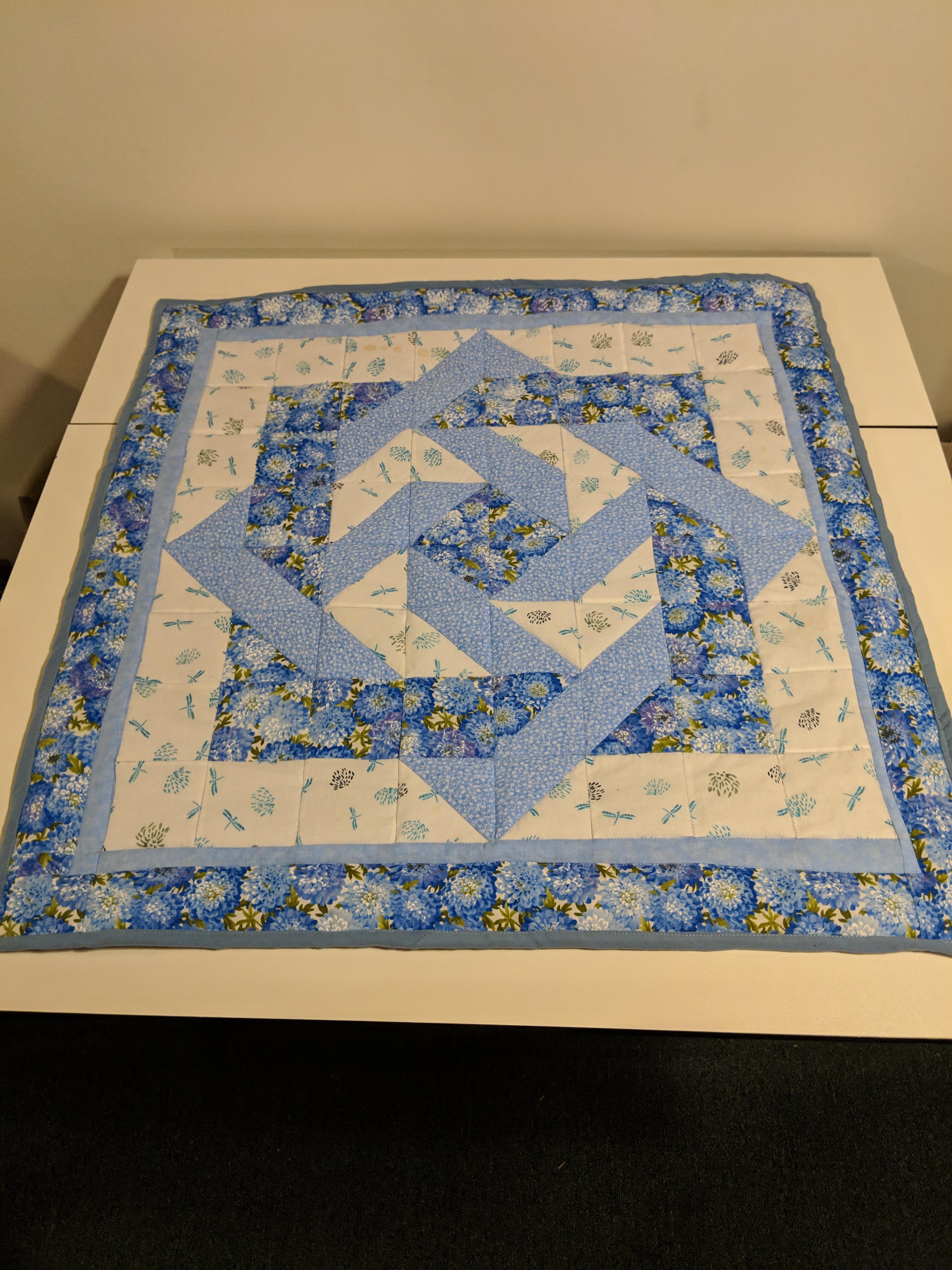 Just finished a quilt for my mom! Feels good to get one of my works in progress completed. r