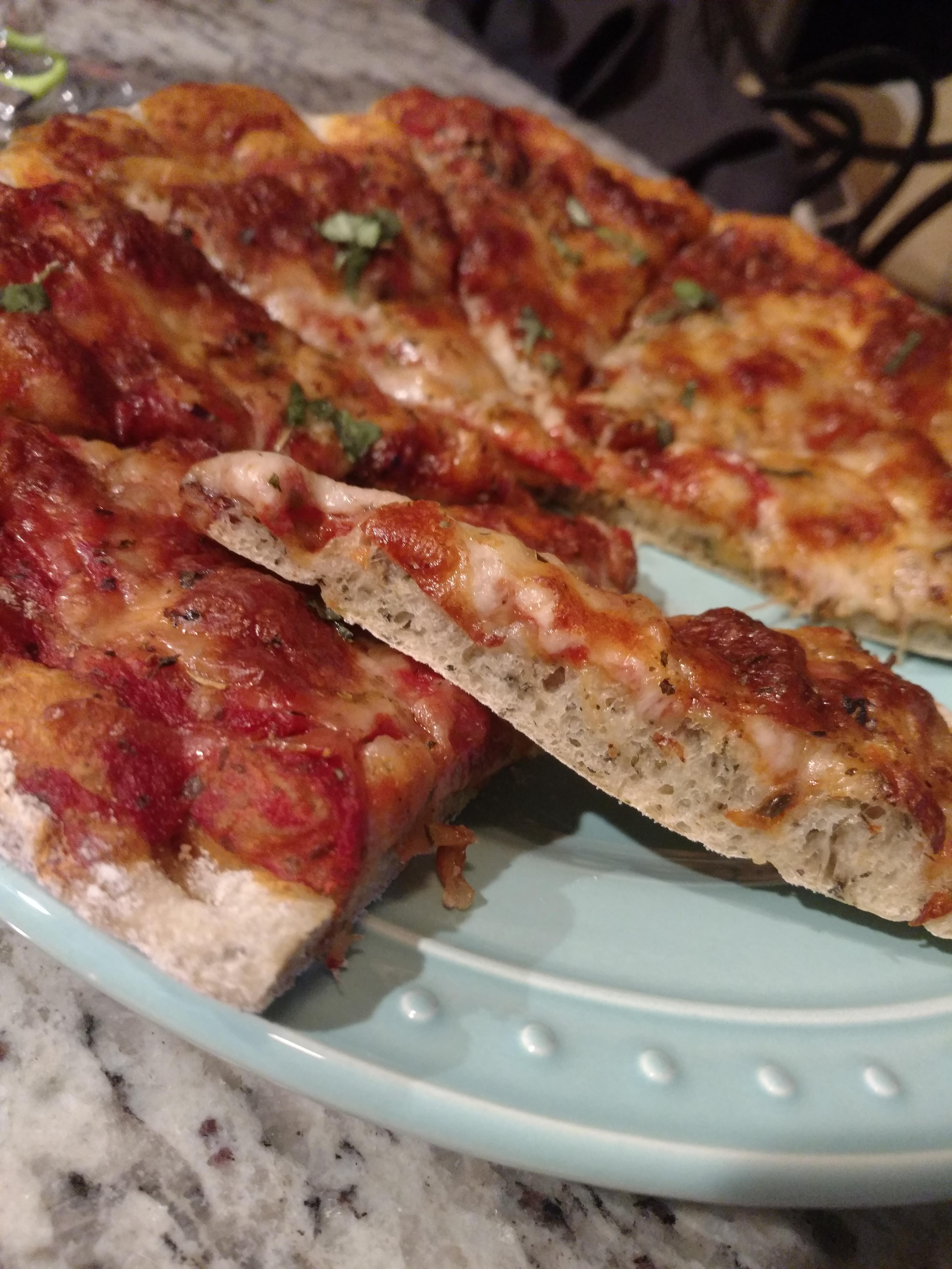 Store bought dough but still delicious. r/Pizza