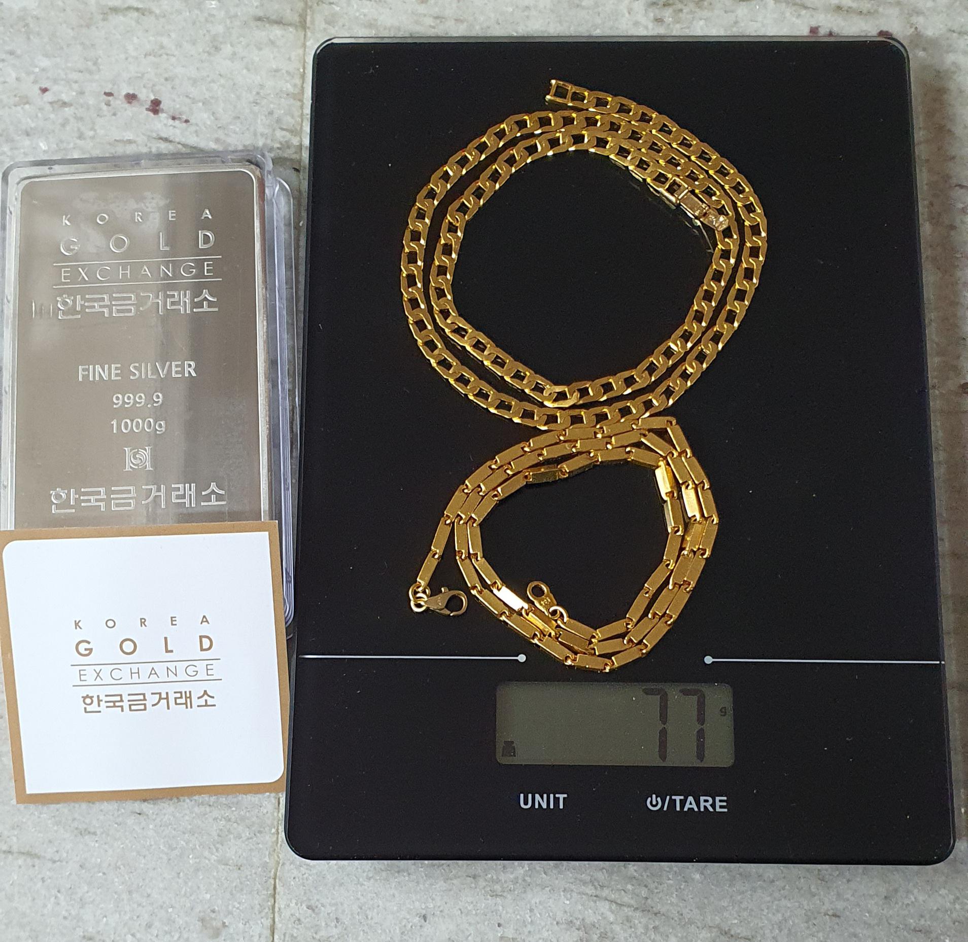 Gotta get it while I can in south korea. Decently cheap 24k chains and
