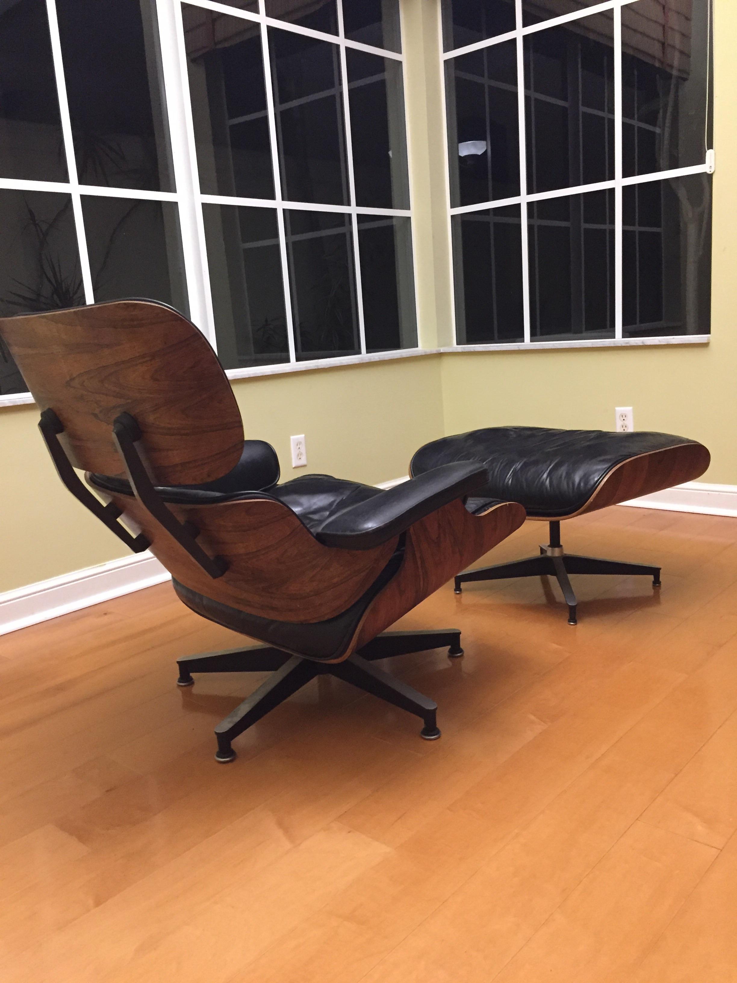 Help needed...Authentic Herman Miller Eames lounge chair just picked up