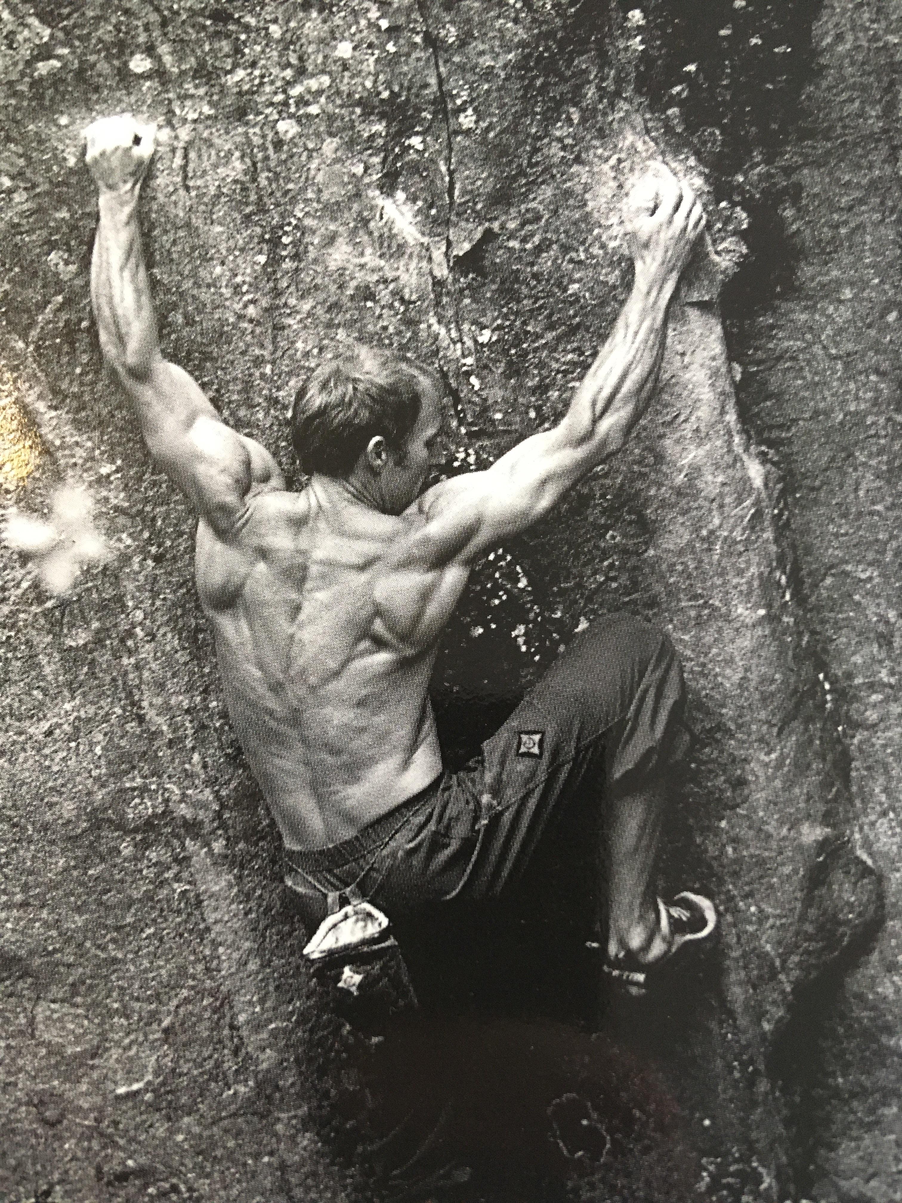 Can such developed back be achieved by training for climbing or it