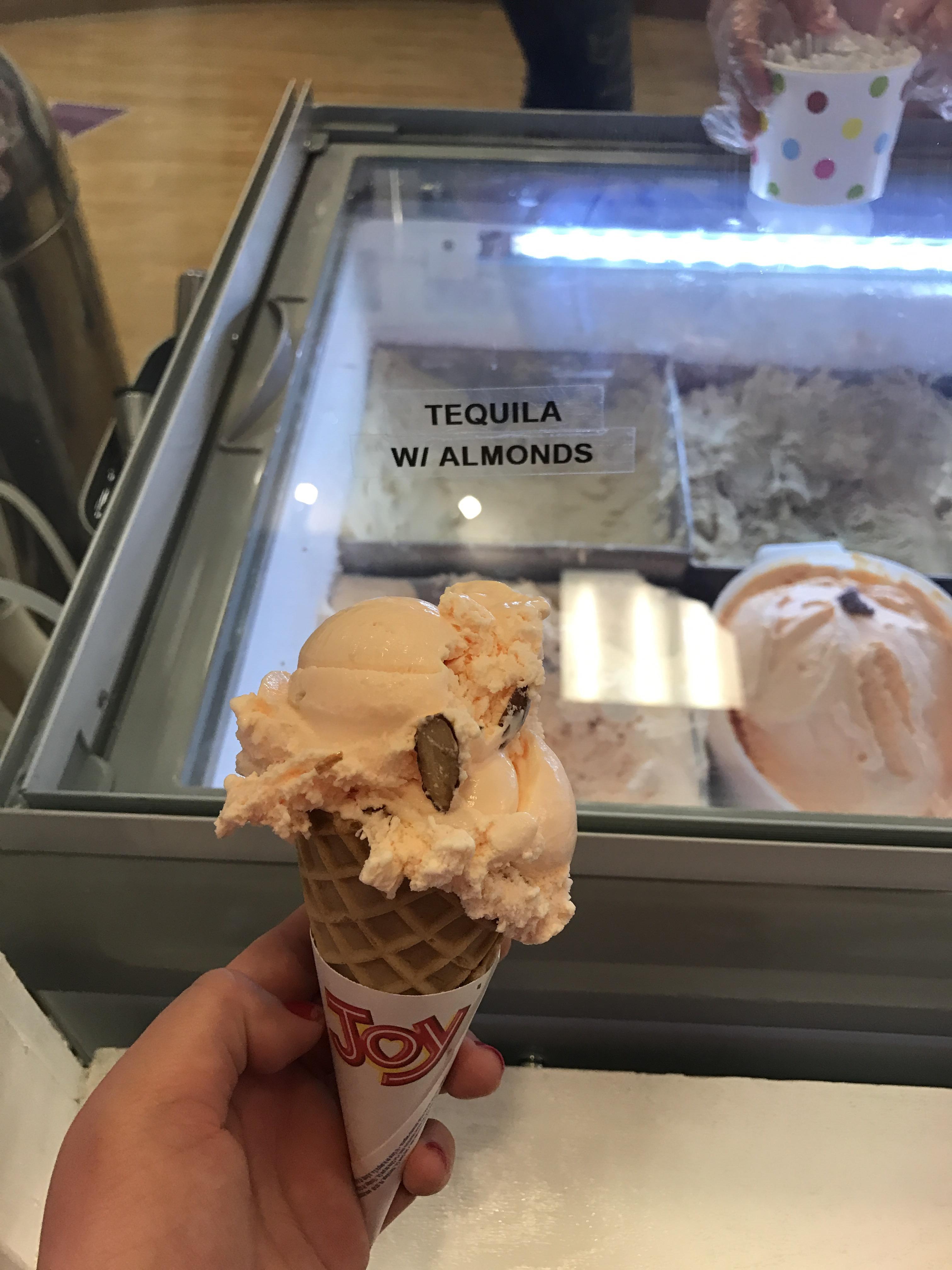 [i ate] tequila with almonds ice cream r/food