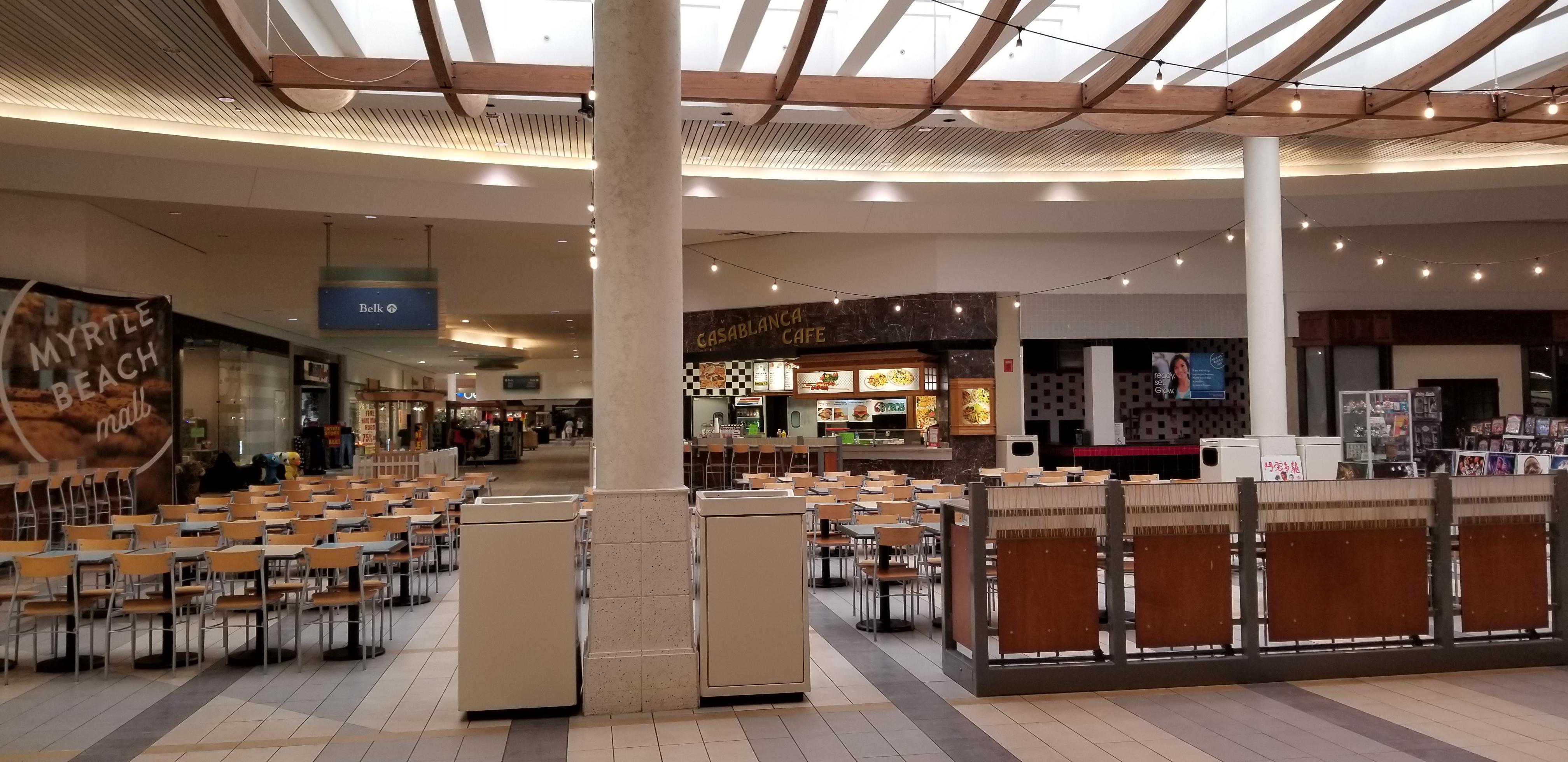 Afternoon stroll in Myrtle Beach Mall in Myrtle Beach, SC. July 16