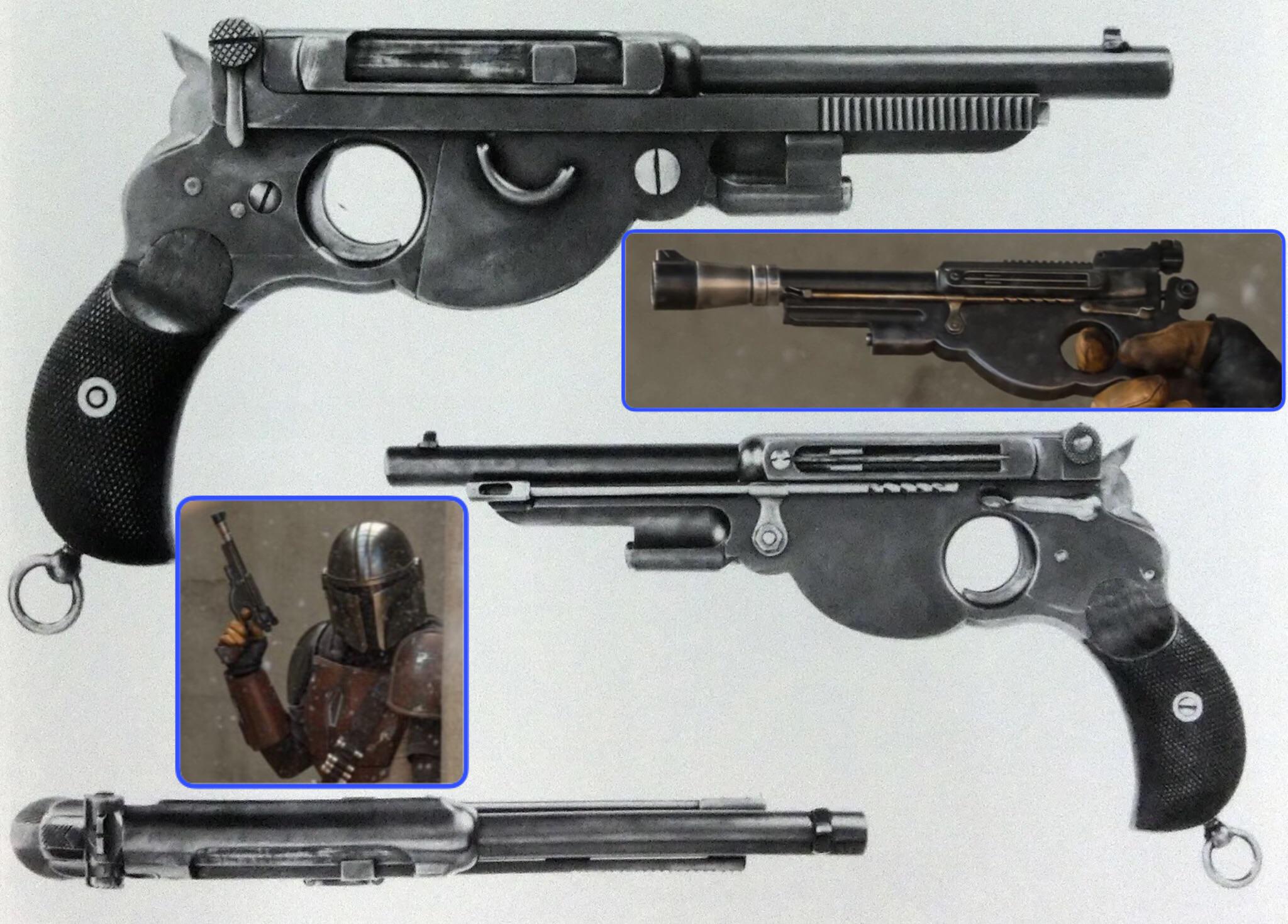 TIL Din Djarin’s blaster pistol is based on the Bergmann 1894, a semi