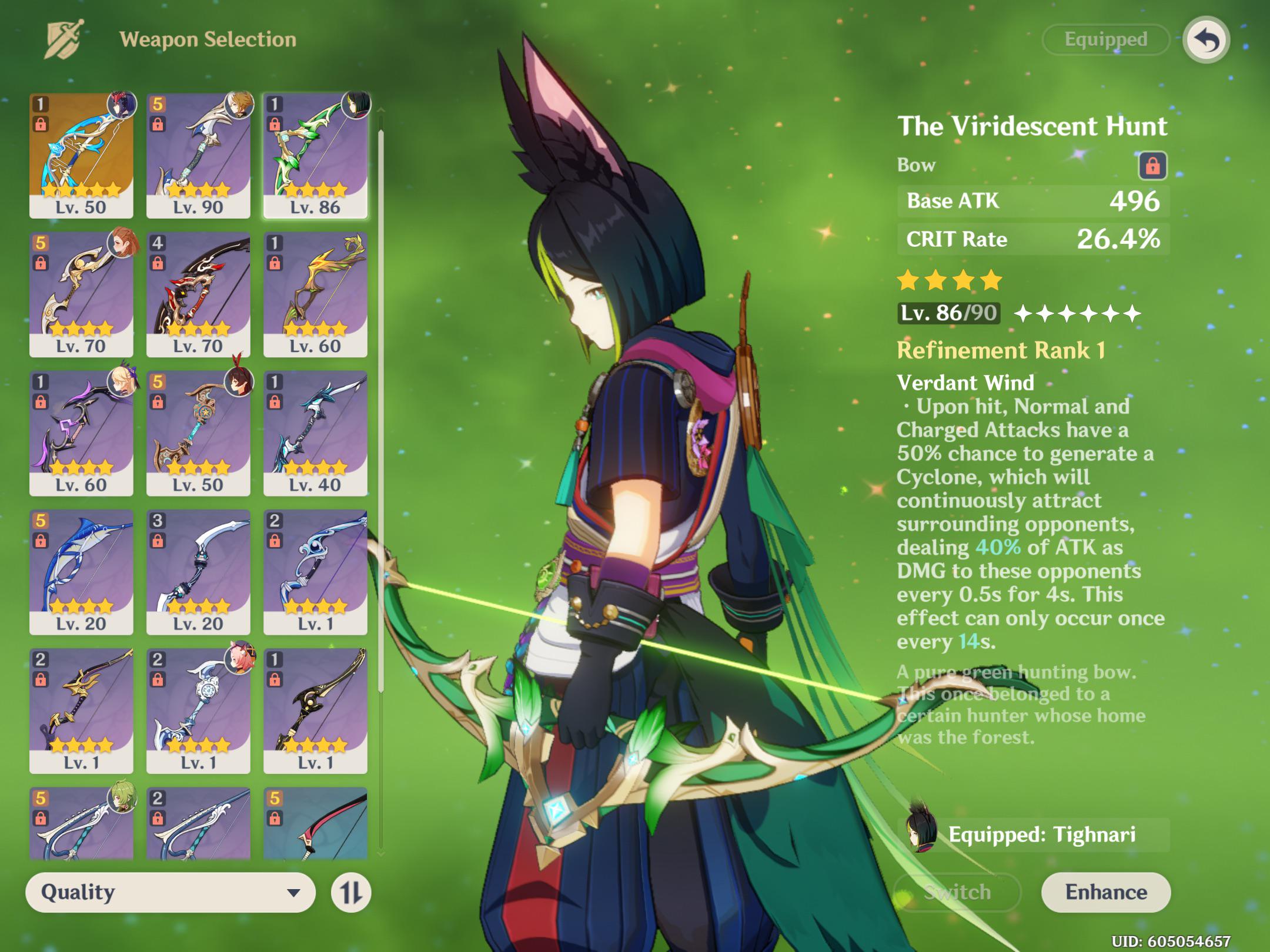 What weapon should I use for Tighnari? r/TighnariMains