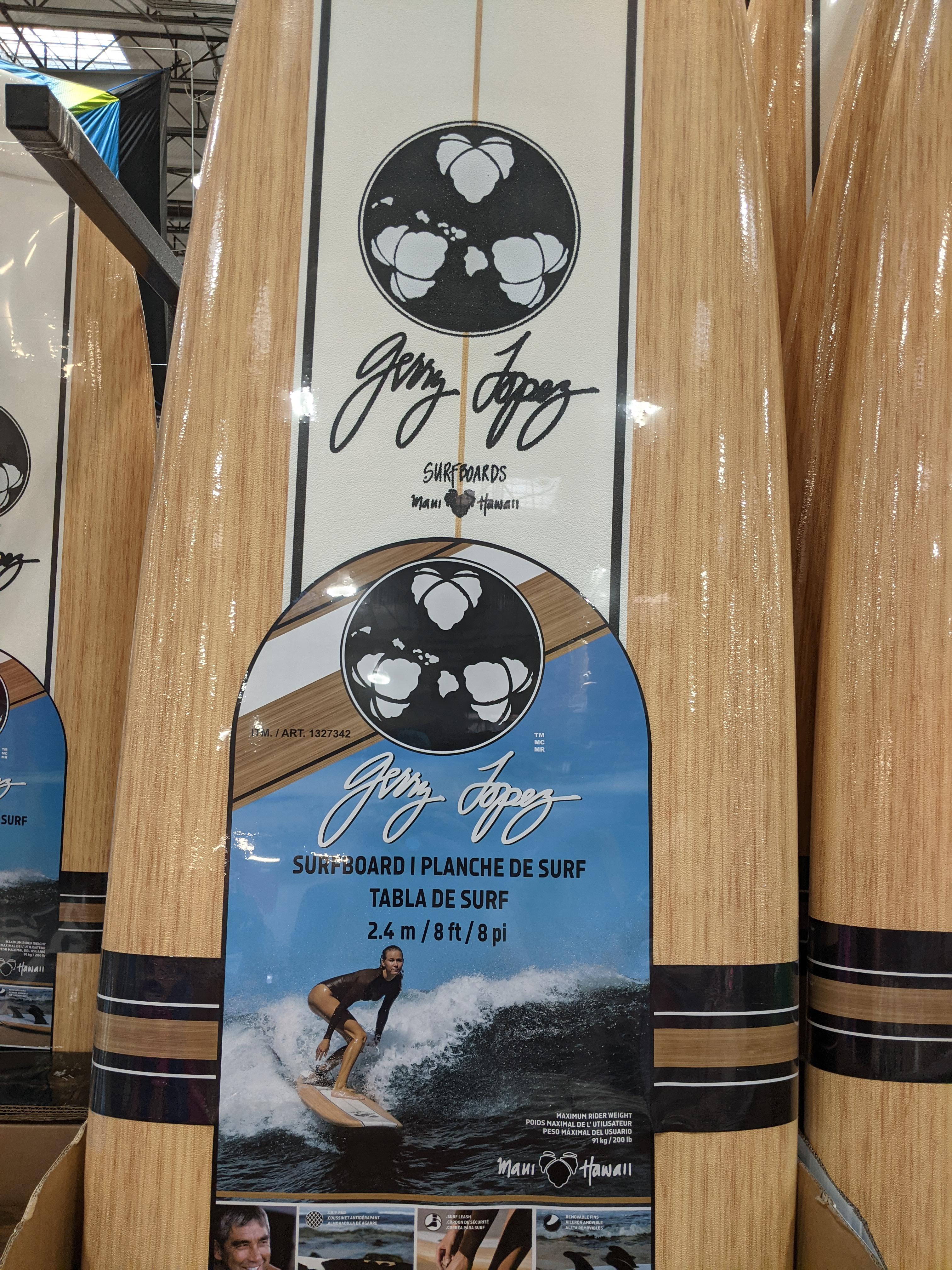 New kookstorm? Spotted at Maui Costco. Gerry Lopez fake wood foamies