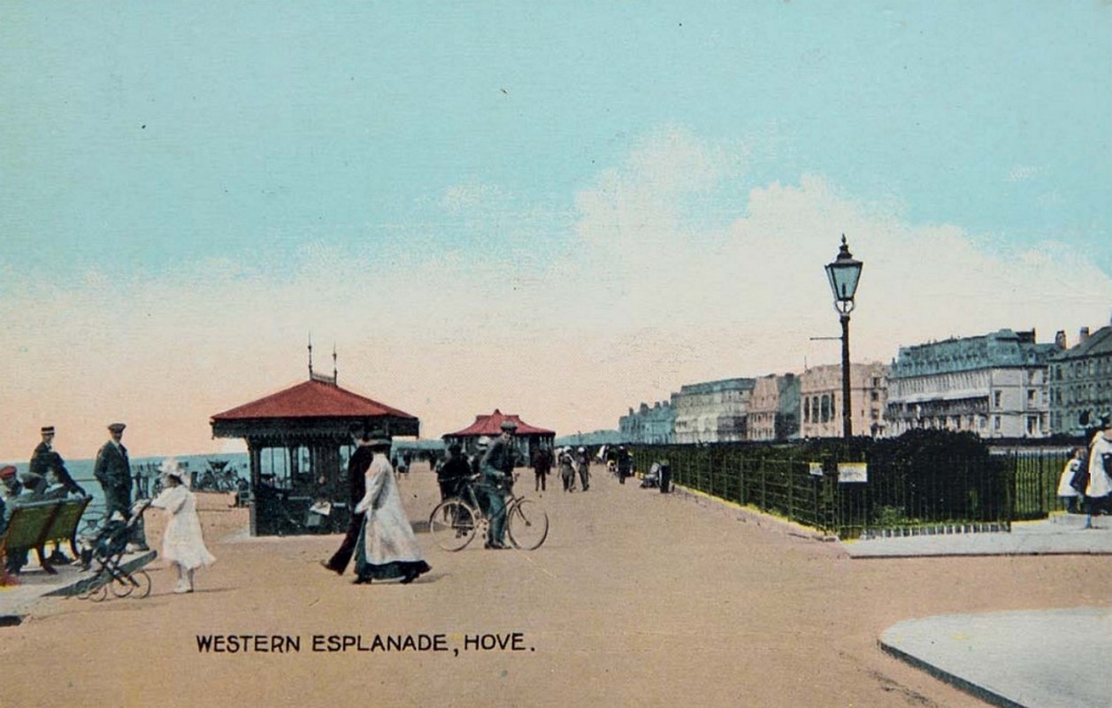 Western Esplanade, Hove. (Postcard). Late 1800s r/VictorianEra