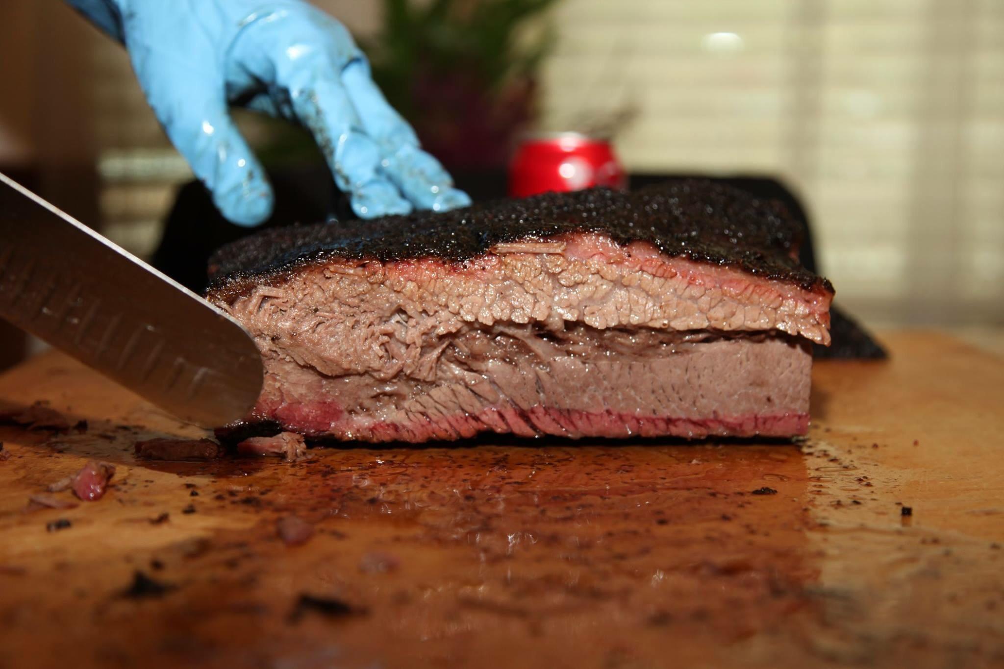 [Homemade] Mesquite smoked brisket with a salt & pepper rub r/food
