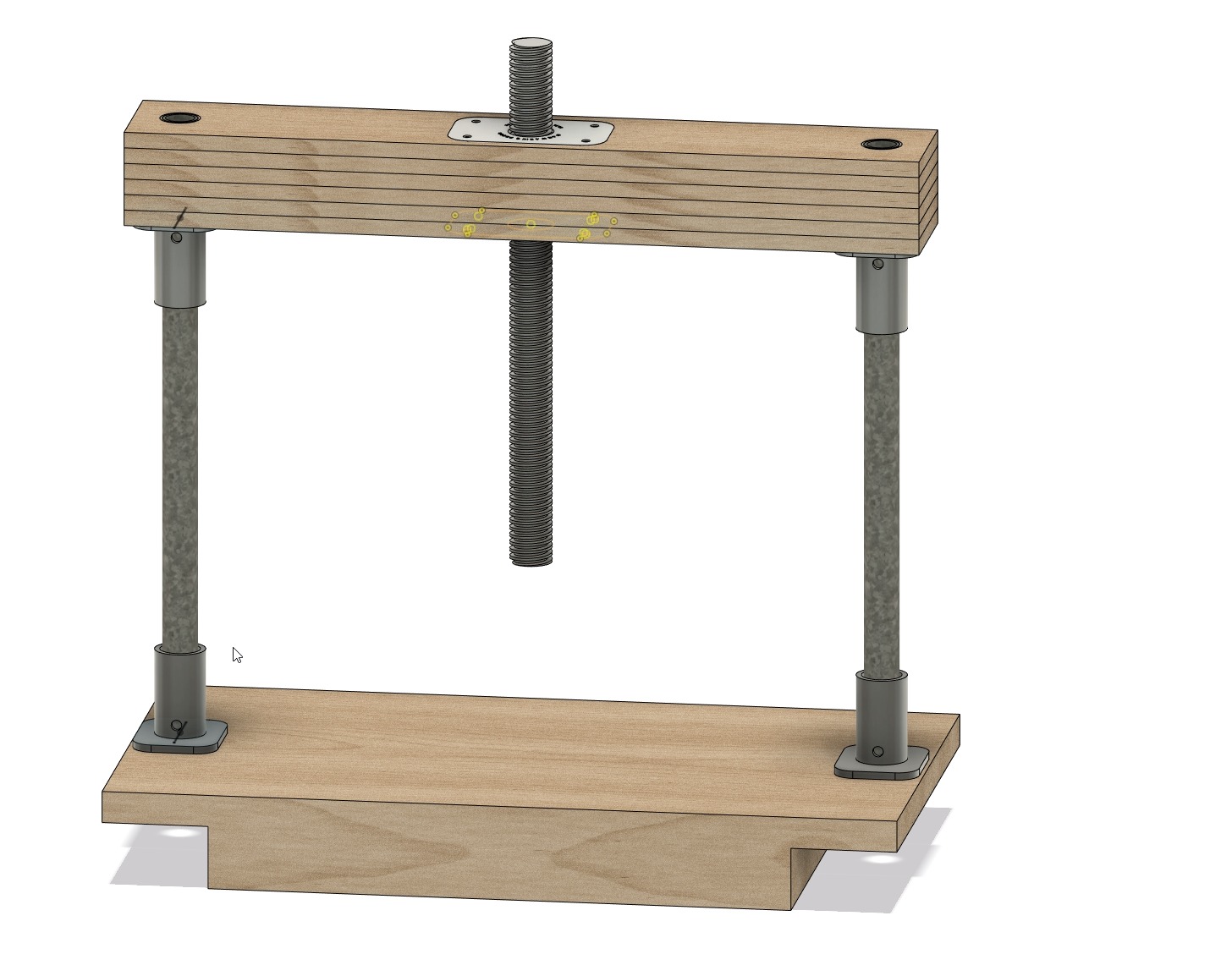 Im building a book press and trying to figure out a way to attach a