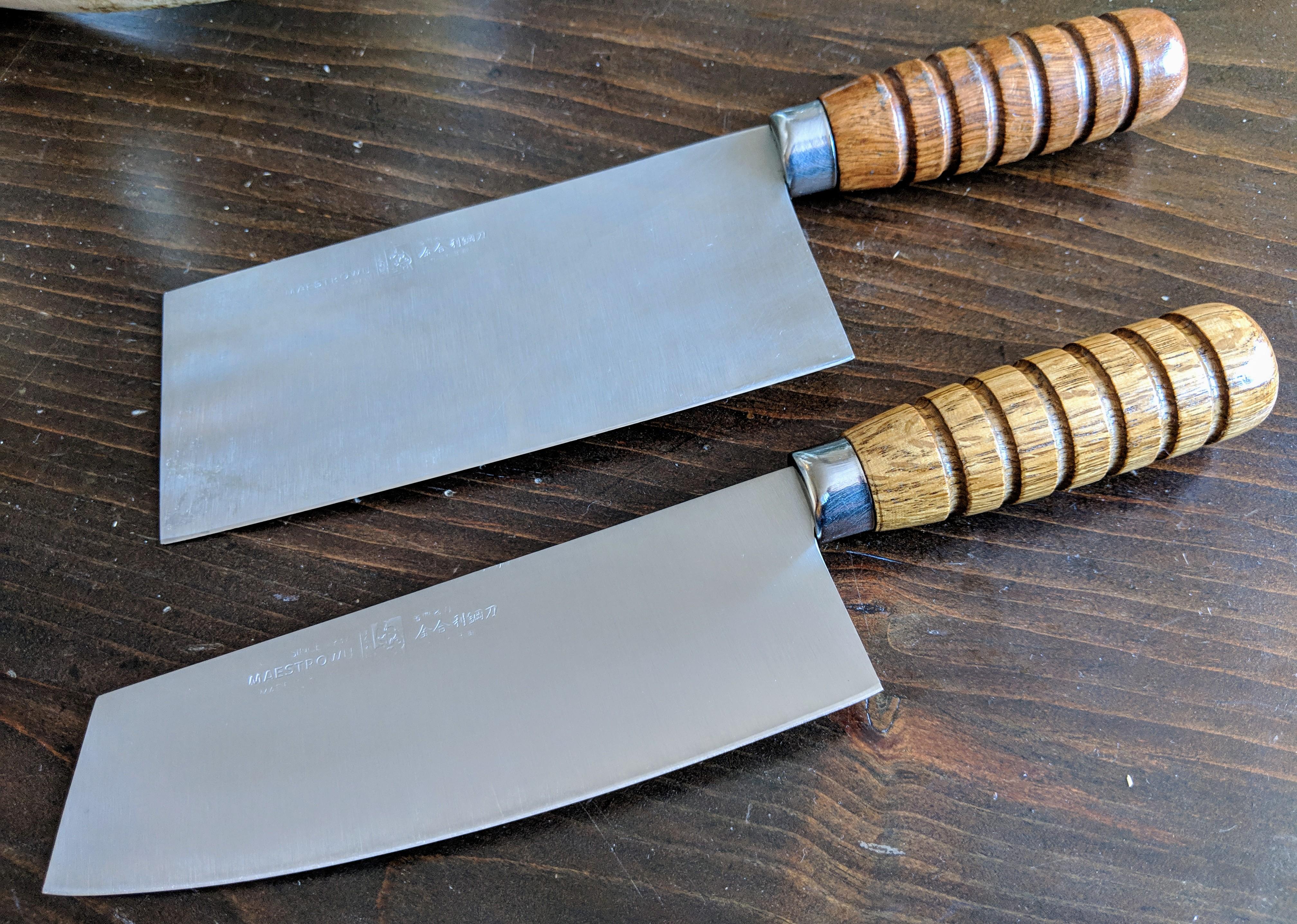 Kinmen bomb steel knives. Traditional handle. r/knives