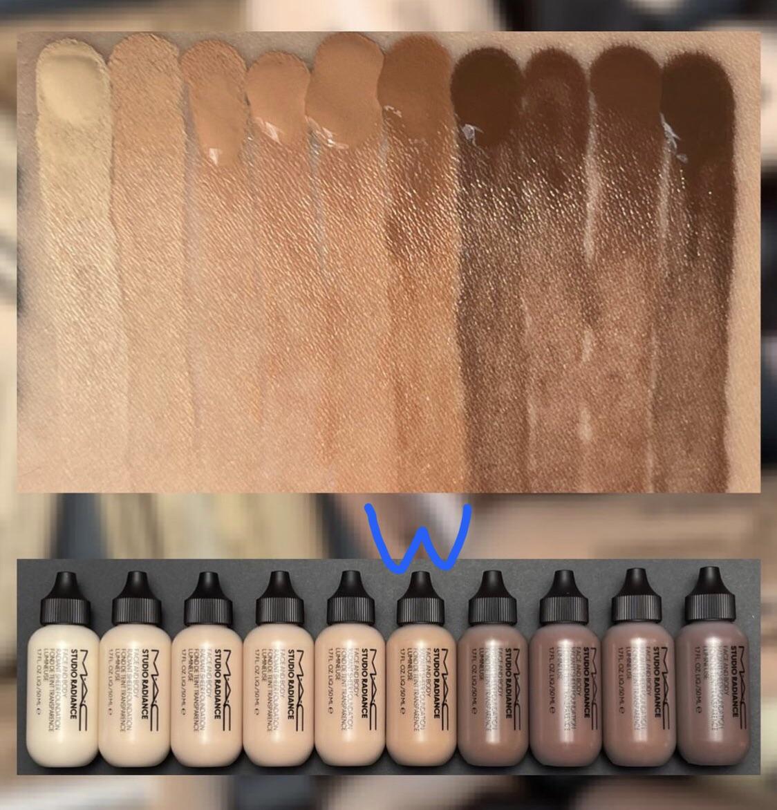 Swatches Of The Mac Face & Body Shade Expansion! (1St Pic- Cool, 2Nd Pic- Neutral, 3Rd Pic- Warm) : R/Palemua