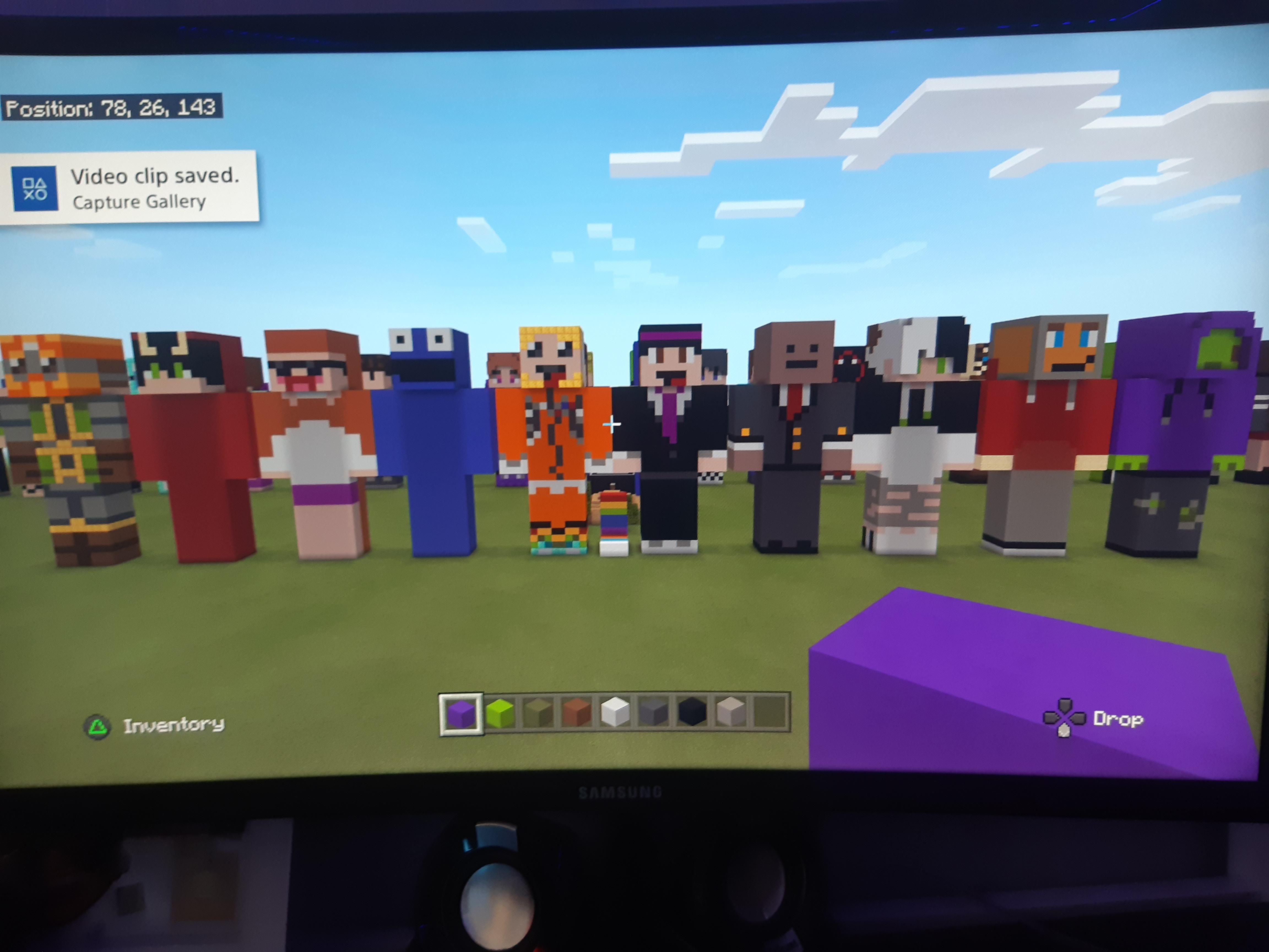 I Made The Sock Smp In PS4 Minecraft 10 Up Votes And I Will Do A Mural