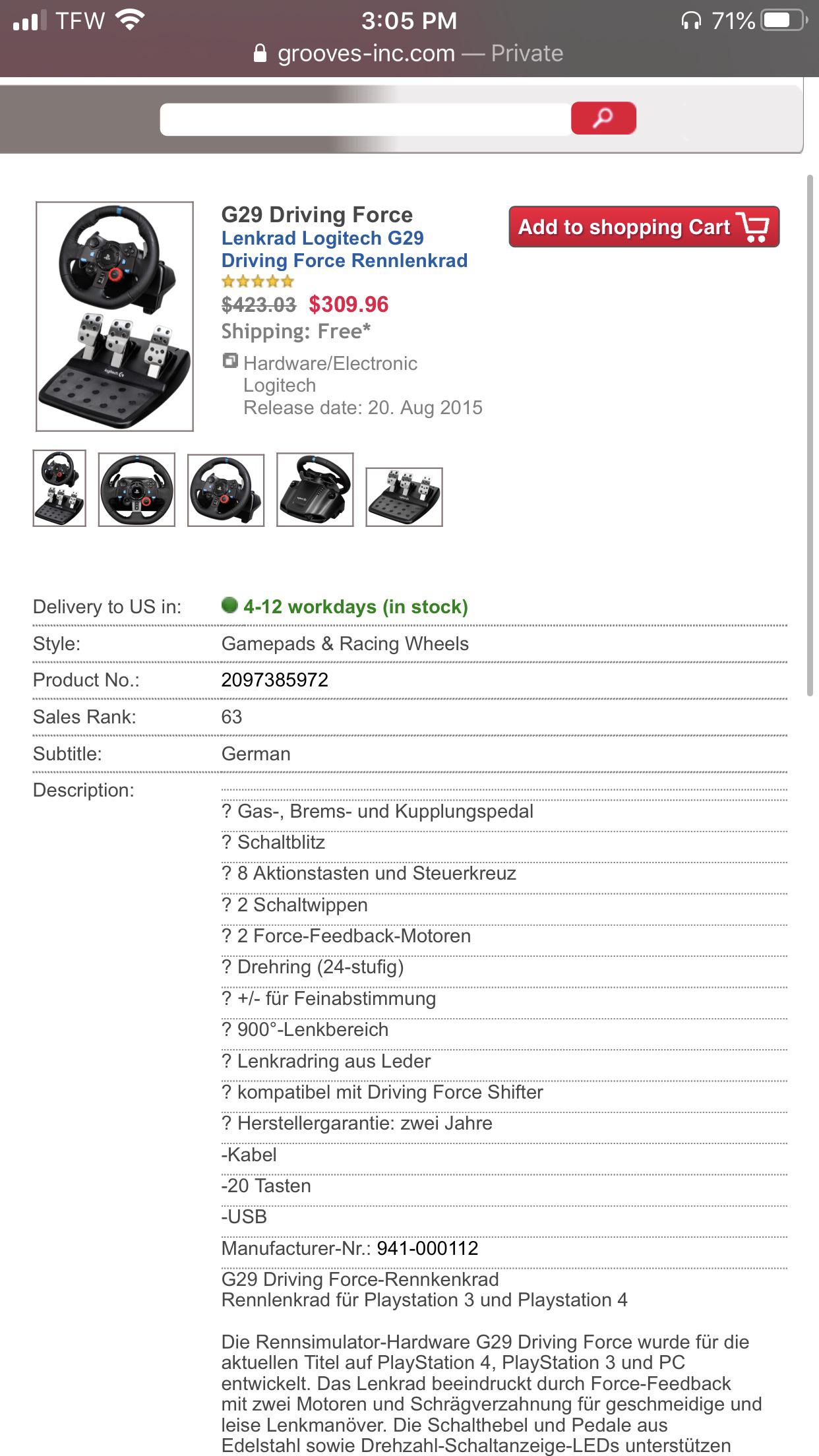 Grooves Inc credible seller? r/simracing