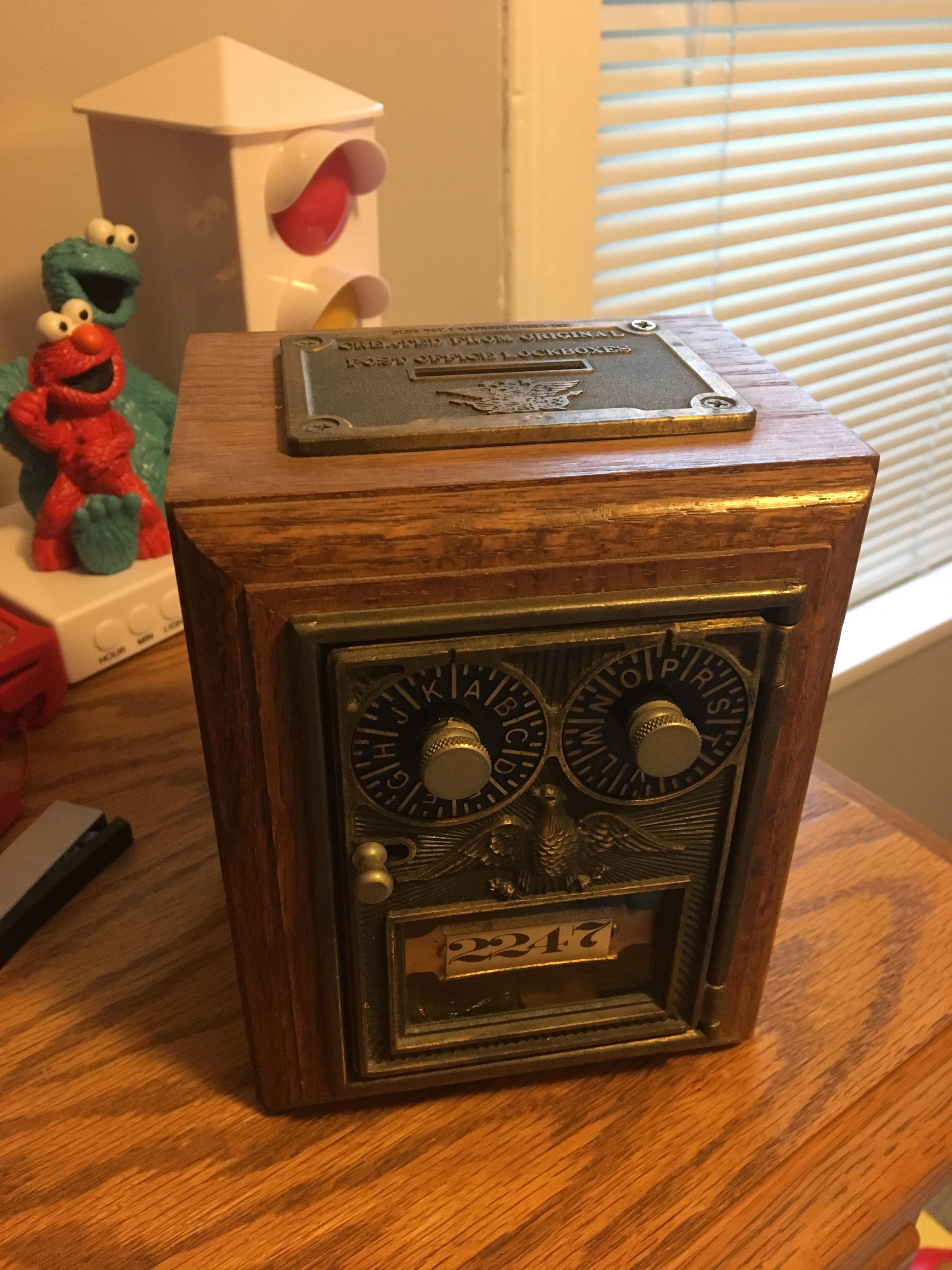 These old post office boxes that have 2 combination locks instead of a