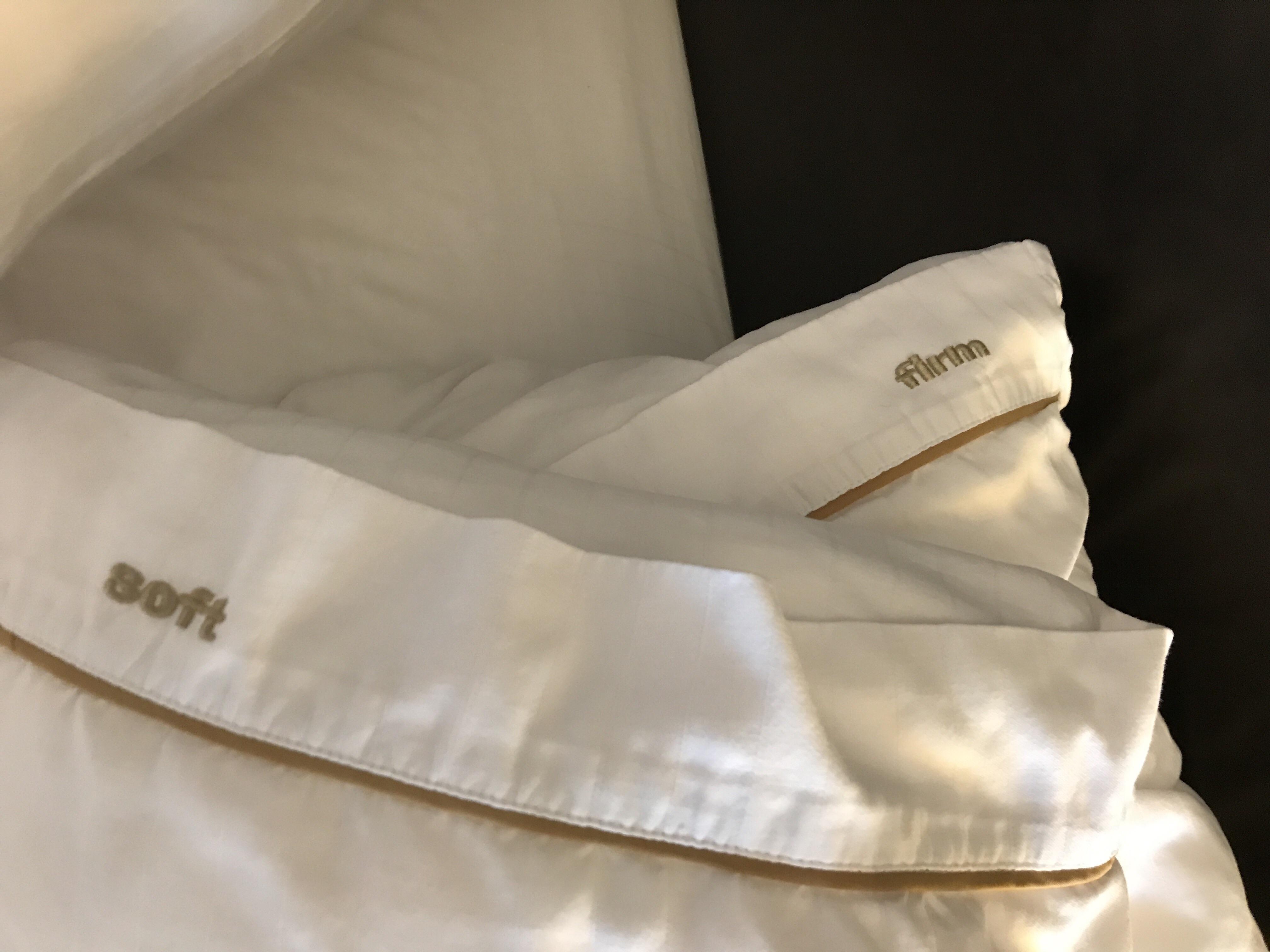 My hotels pillow cases tell you the firmness of the pillow. r