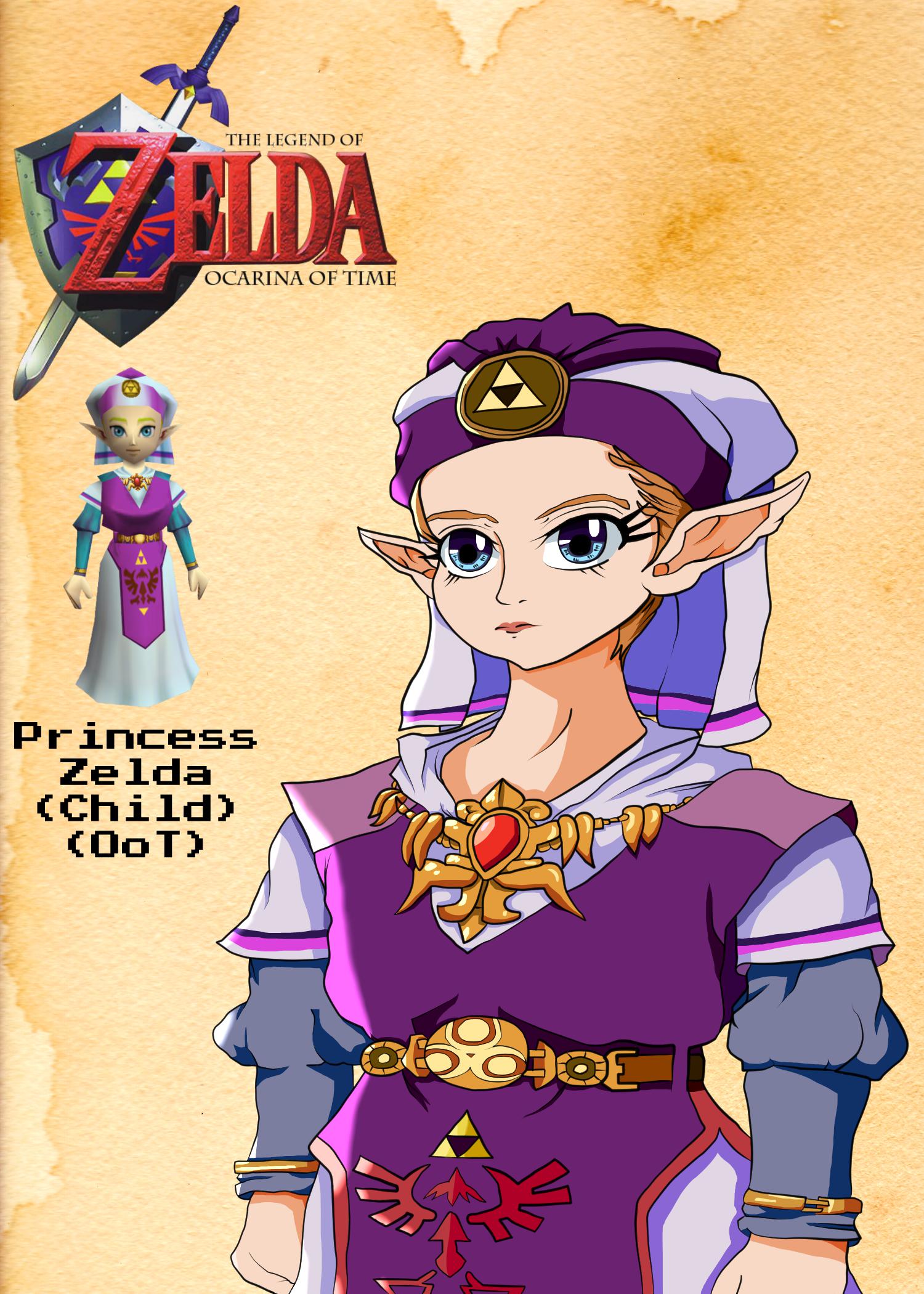 [OoT] Princess Zelda (Child) Ocarina of Time FanArt r/zelda