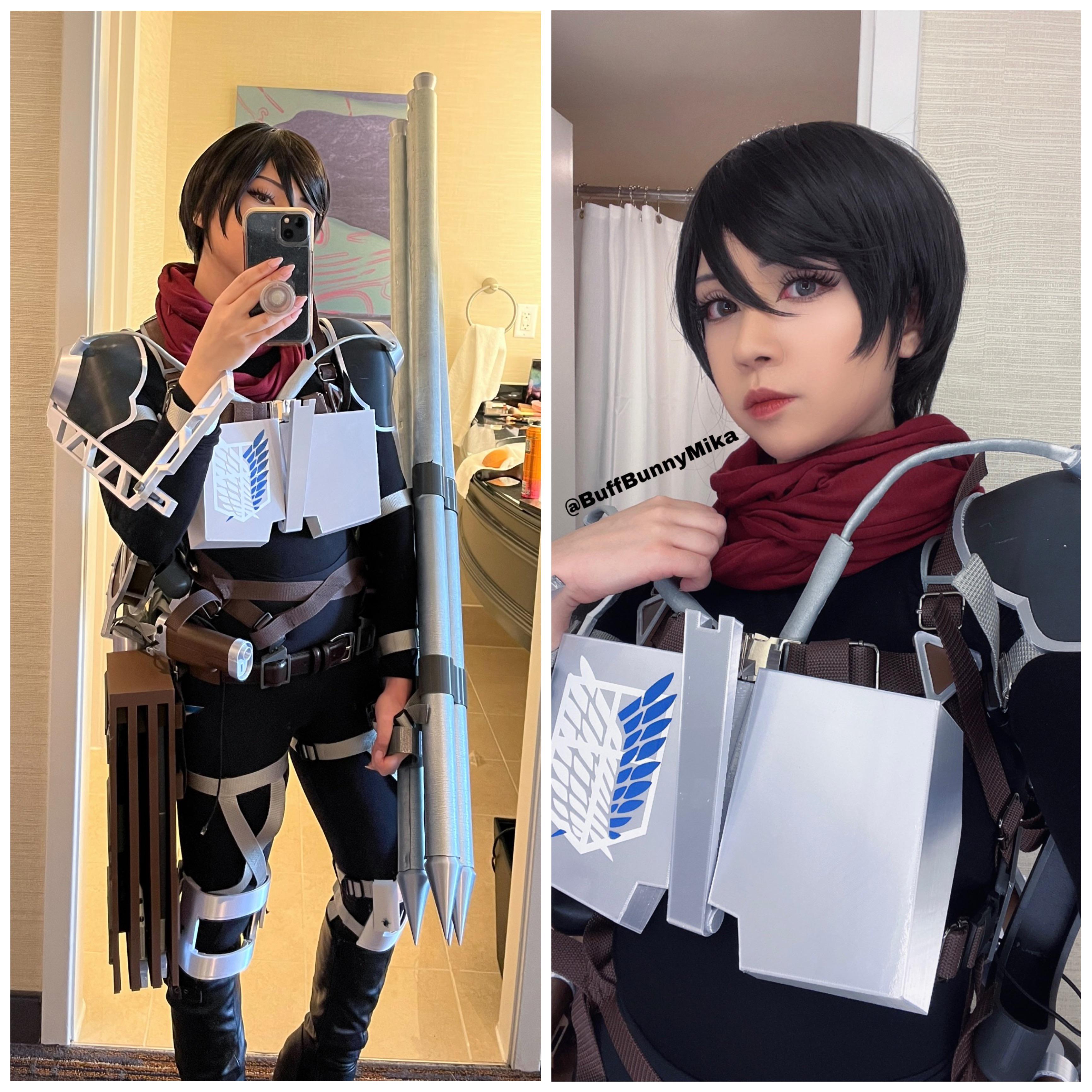 Wanted to share my season 4 Mikasa cosplay! Gear made by Studio Lattice r/attackontitan