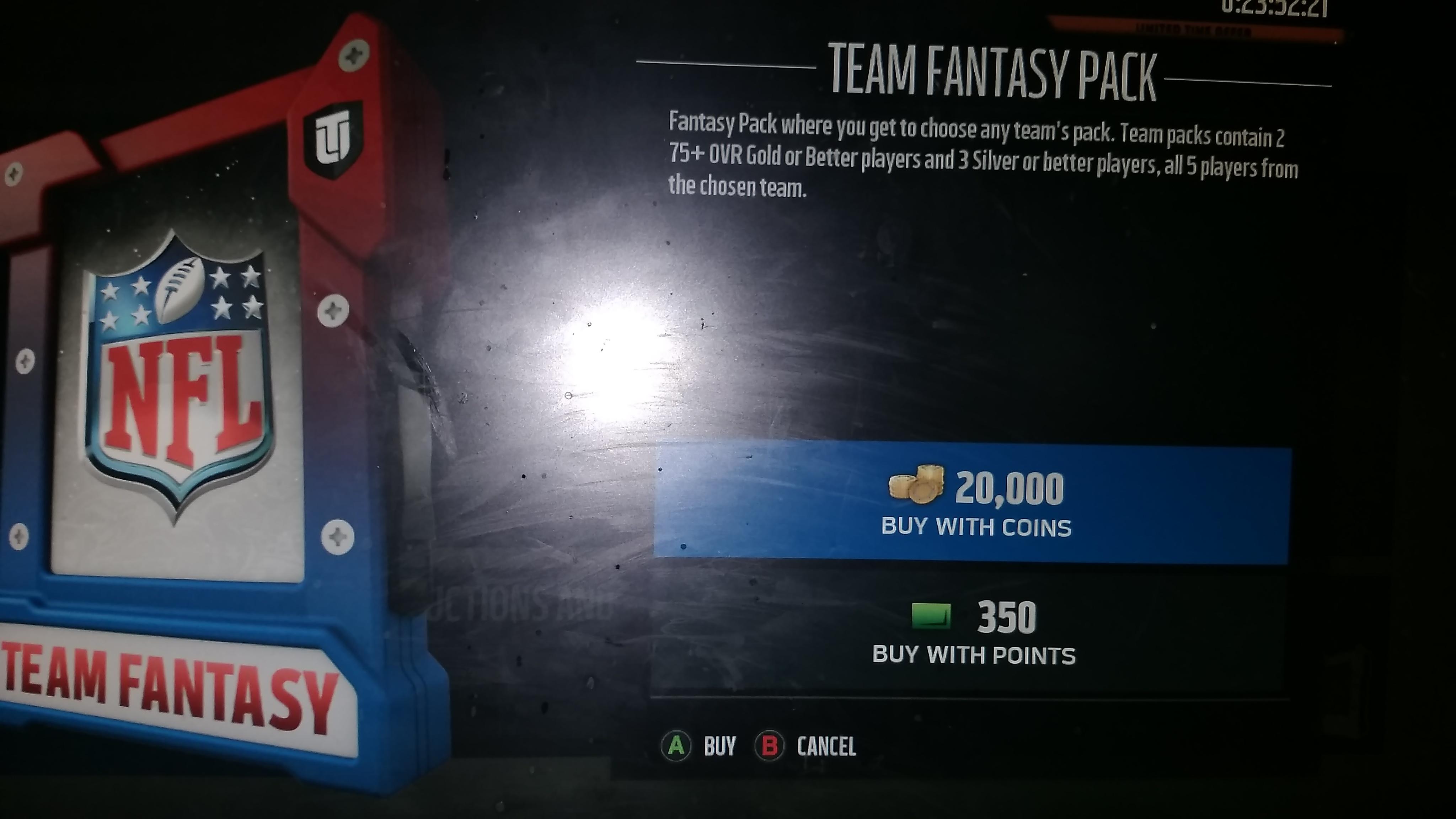 Team fantasy packs up! r/MaddenUltimateTeam