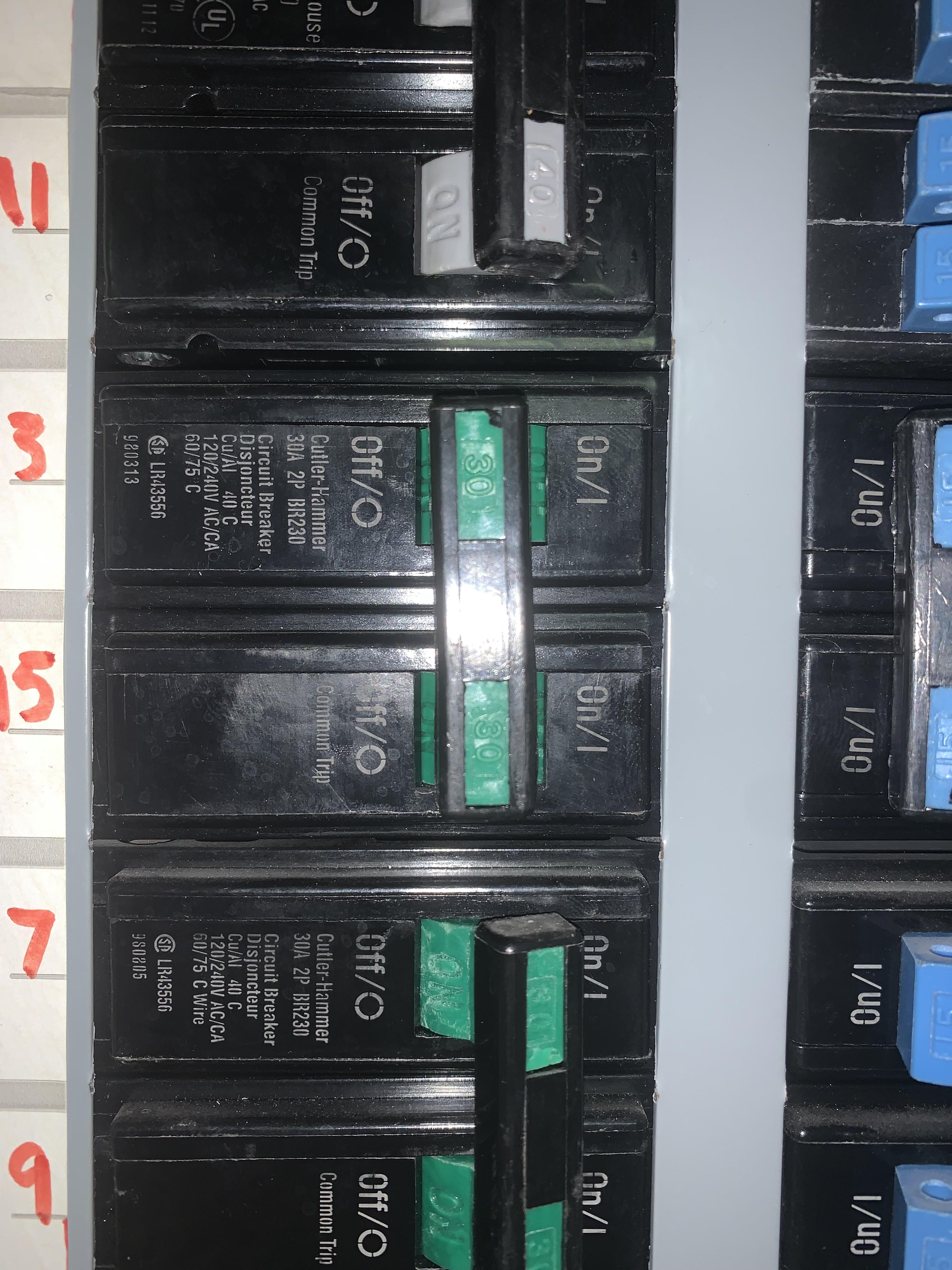 Breaker was tripping , changed bad plug , turned on , it tripped again now it’s stuck in the