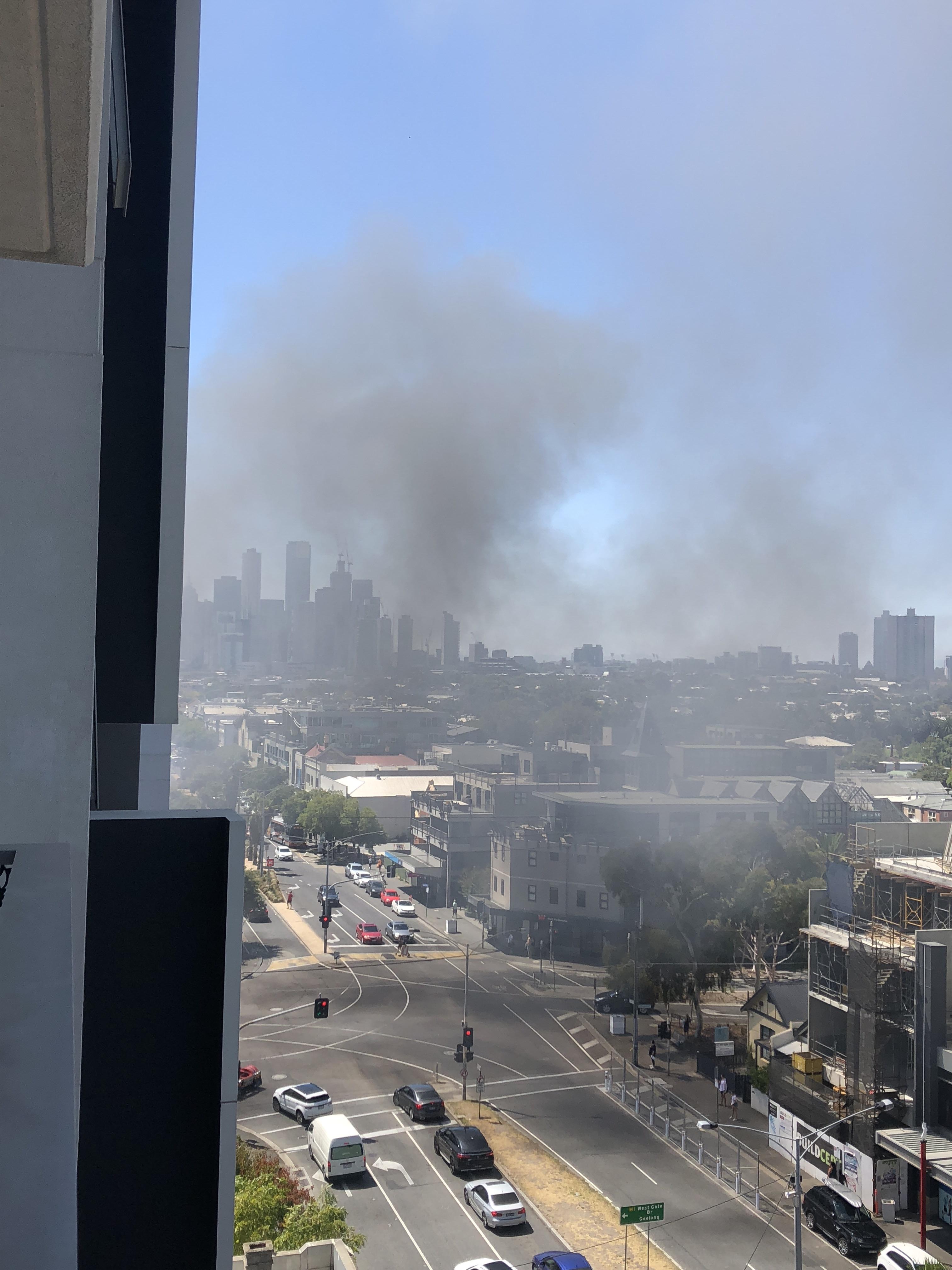 Fire on Bay Street today! melbourne